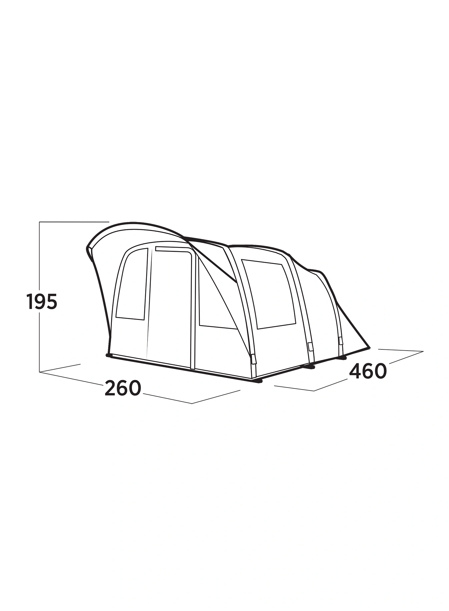 Stan pre 4 osoby Easy Camp Senja 4 Air