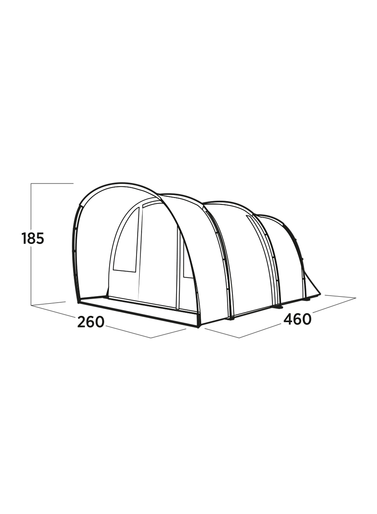 Stan pre 4 osoby Easy Camp Skarvan 4