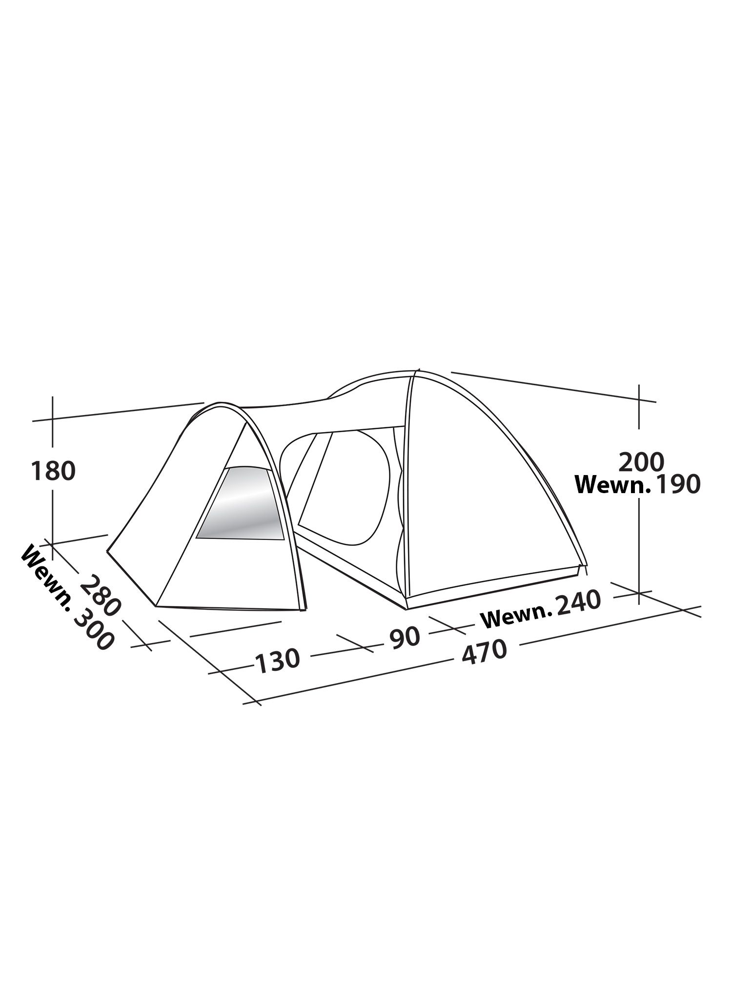 Stan pre 5 osôb Easy Camp Eclipse 500 - rustic green