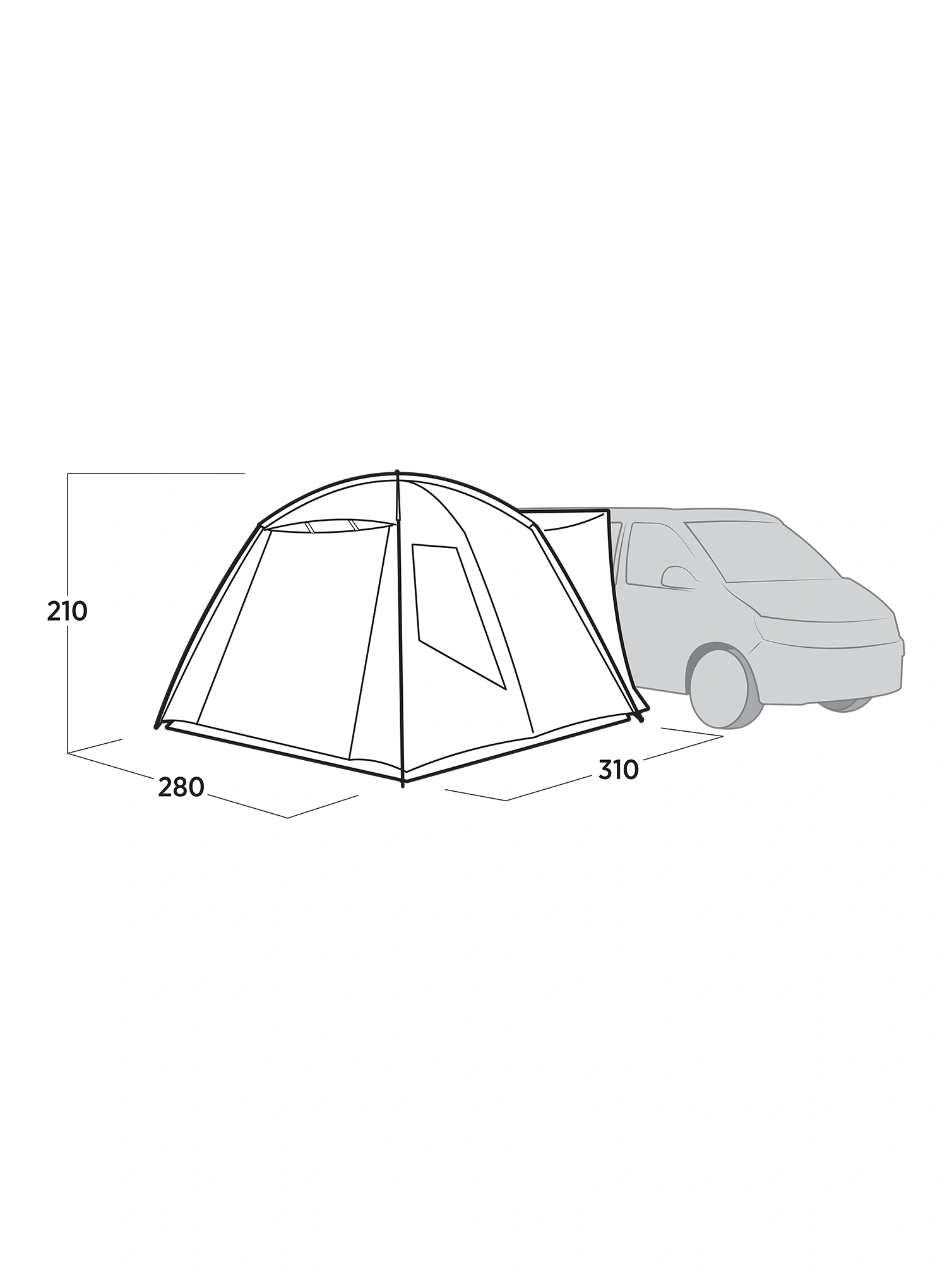 Predstan Easy Camp Utne - gray