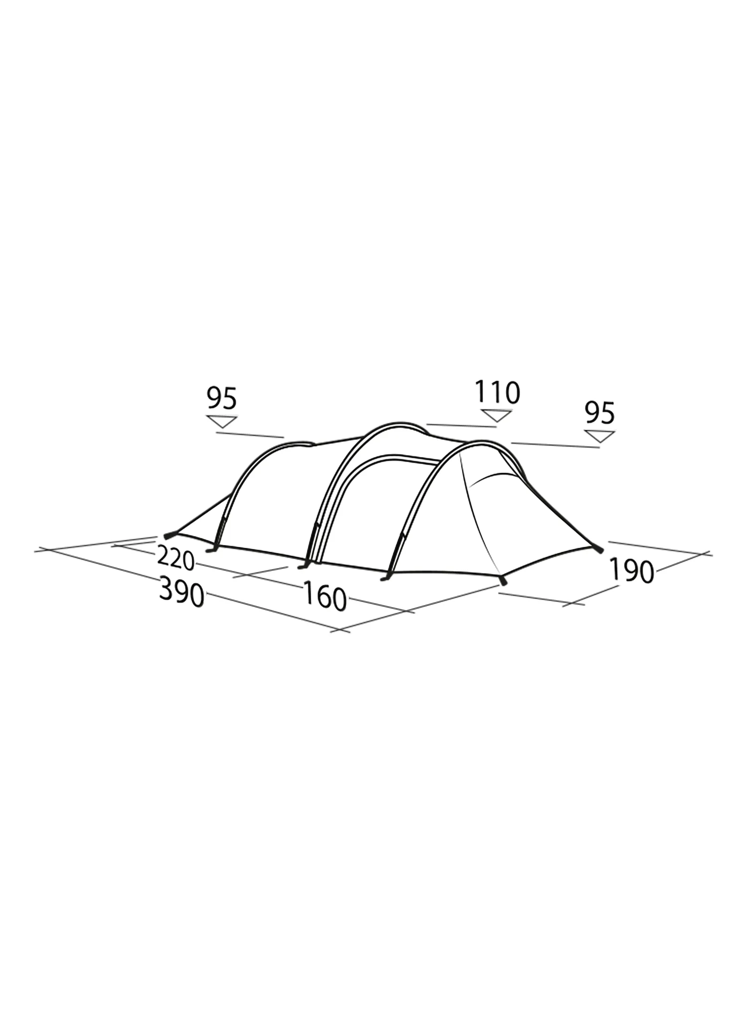 Stan 3 osoby Robens Sage 3 Pro - green