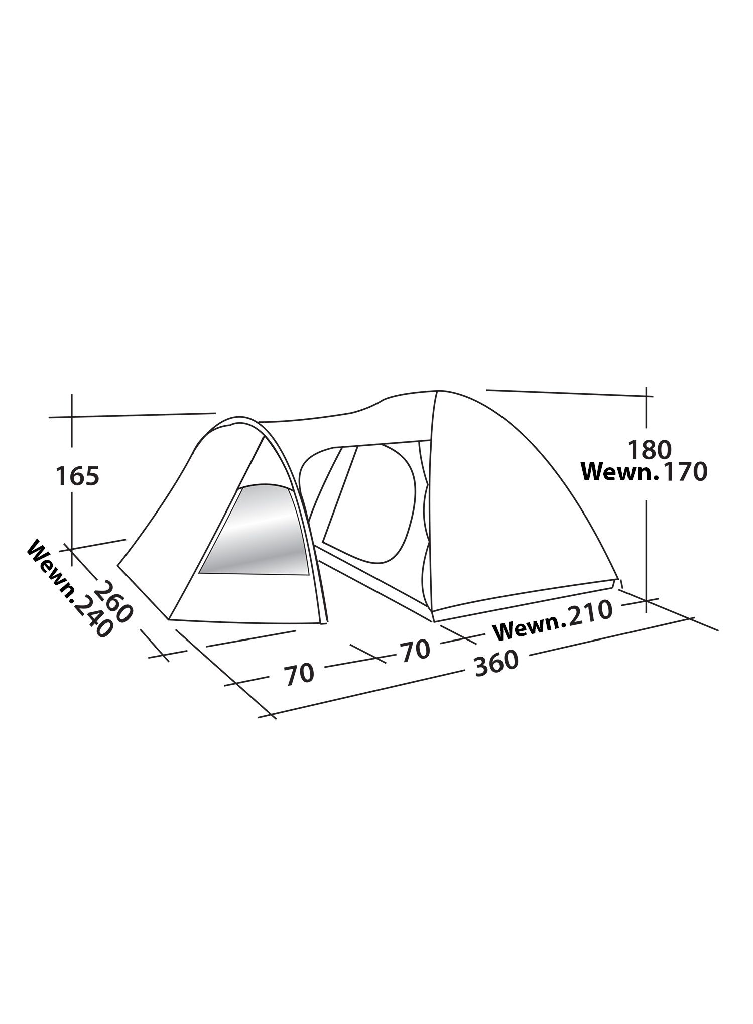 Stan pre 4 osoby Easy Camp Blazar 400 - rustic green