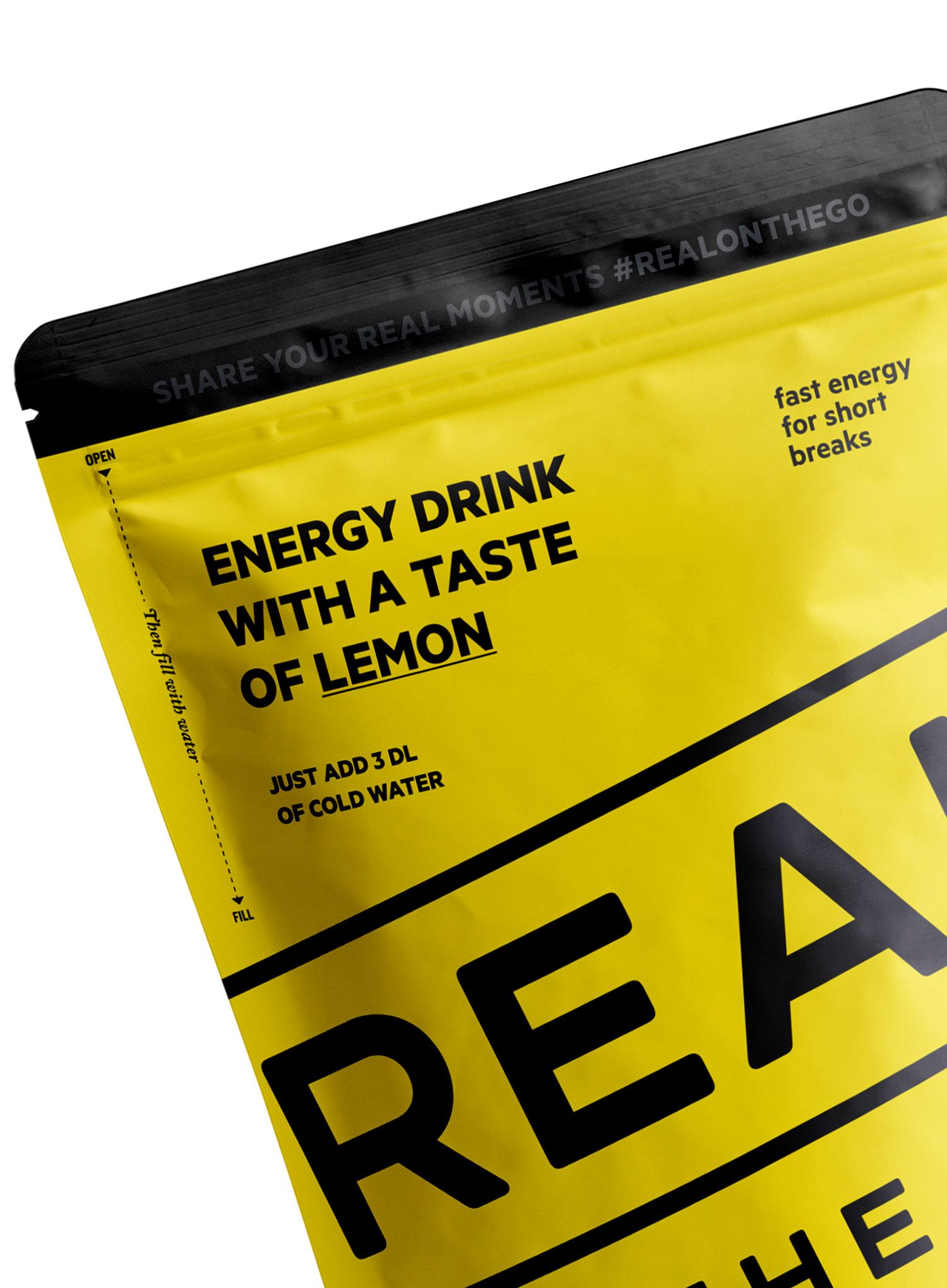 Energetický nápoj Real Turmat Energy drink Taste of Lemon 330 ml