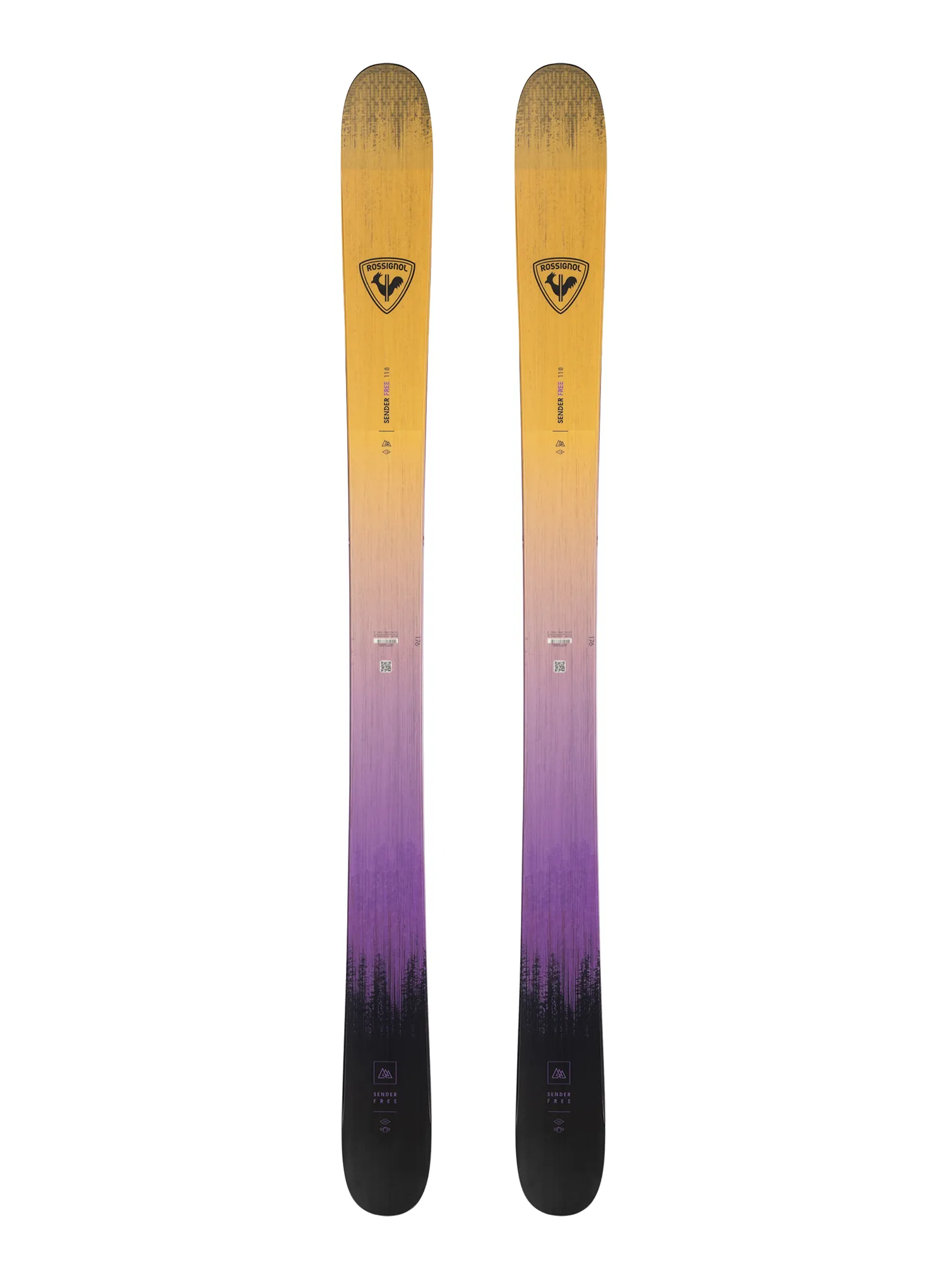 Freeride lyže Rossignol Sender Free 118 Open - yellow