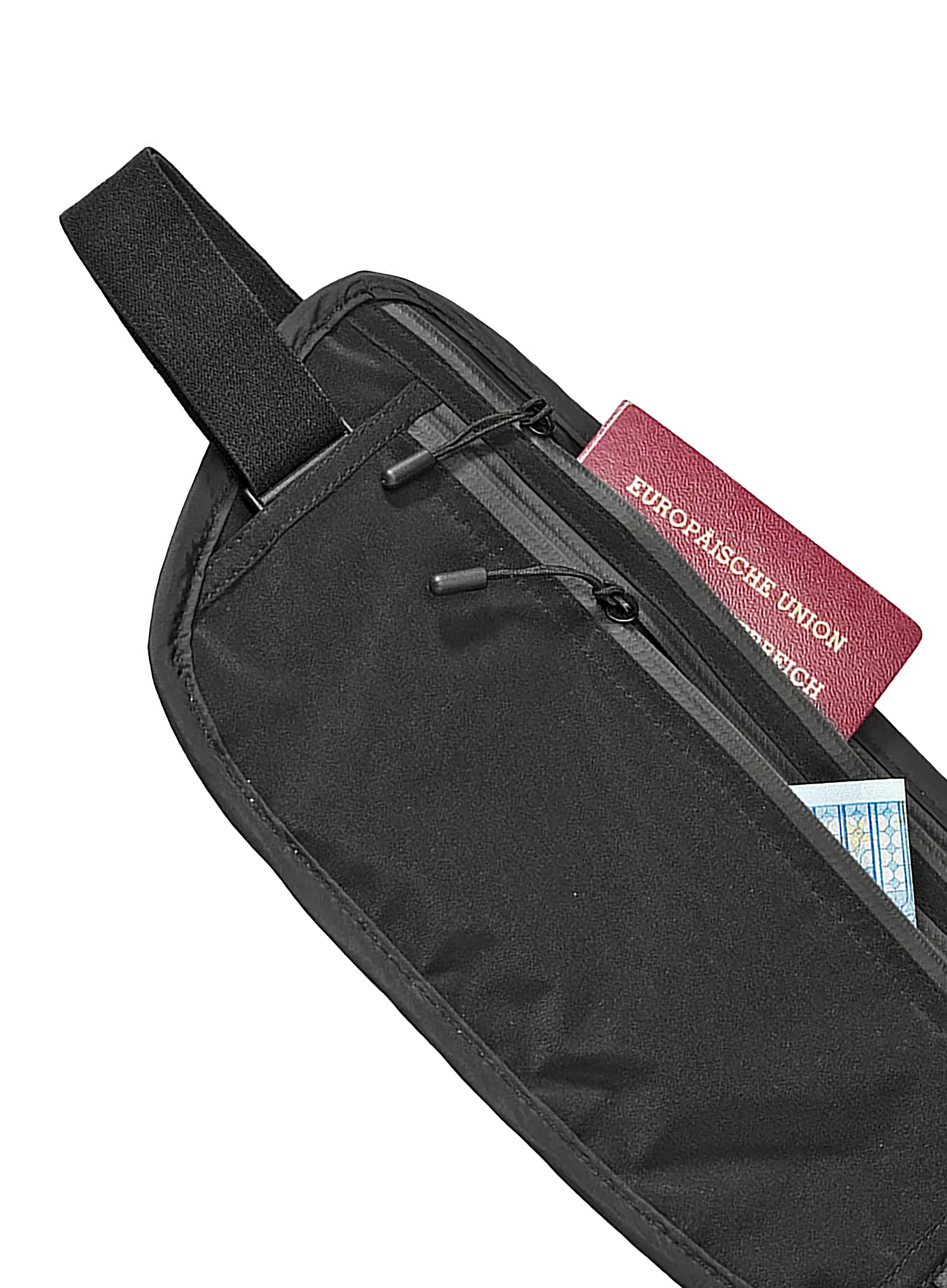 Ľadvinka Cocoon Secret Waist Wallet - Silk - black