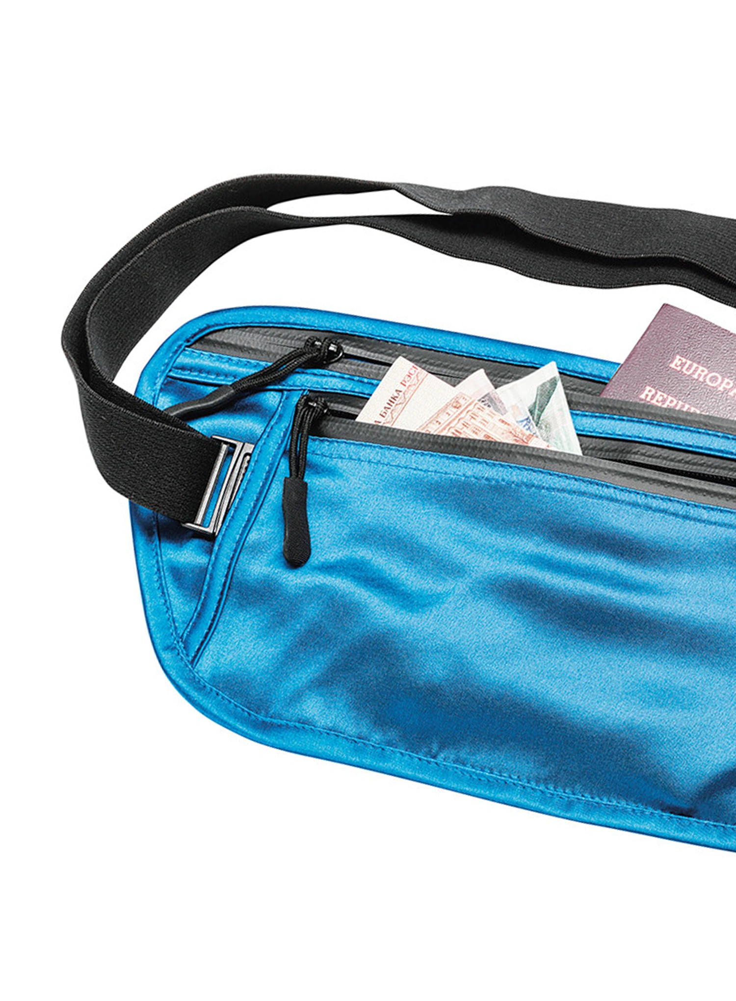 Ľadvinka Cocoon Secret Waist Wallet - Silk - blue lagoon