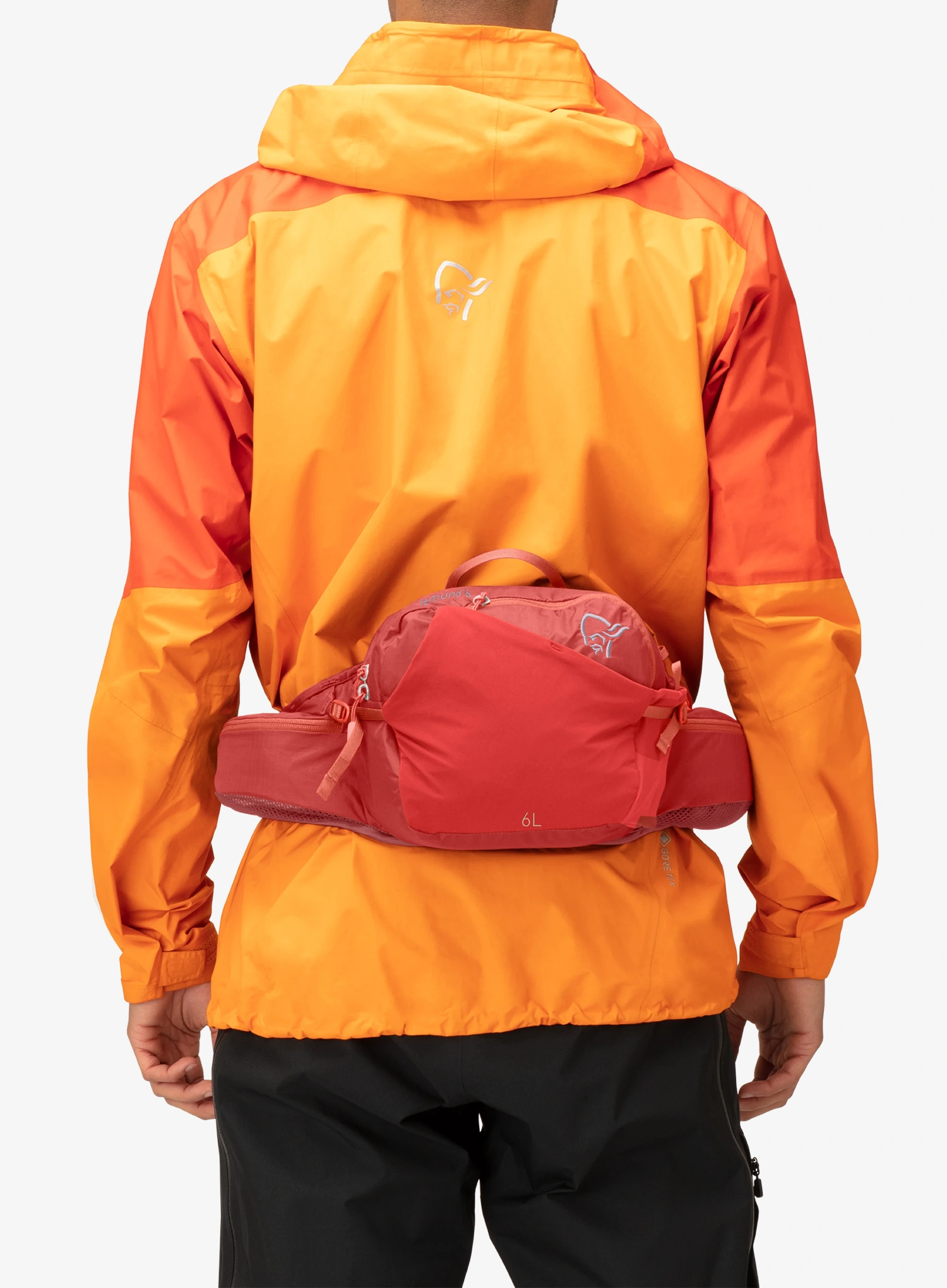 Ľadvinka Norrona 6 l Hip Pack - paprika red