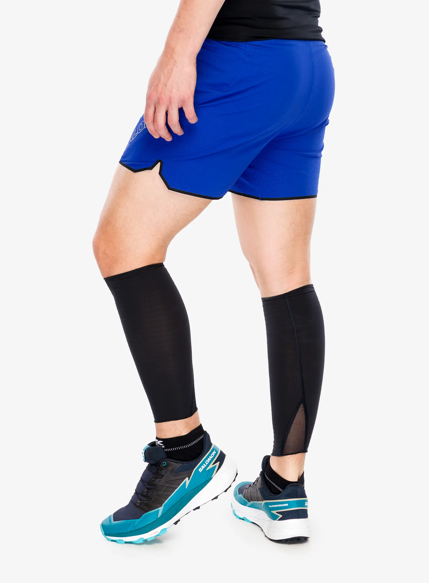 Kompresné návleky na nohy Salomon S/Lab Ultra Calfs - deep black