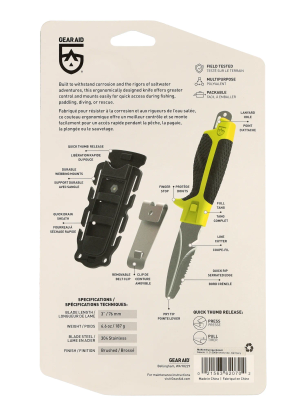 Taktický nôž GearAid Tanu Dive and Rescue - green