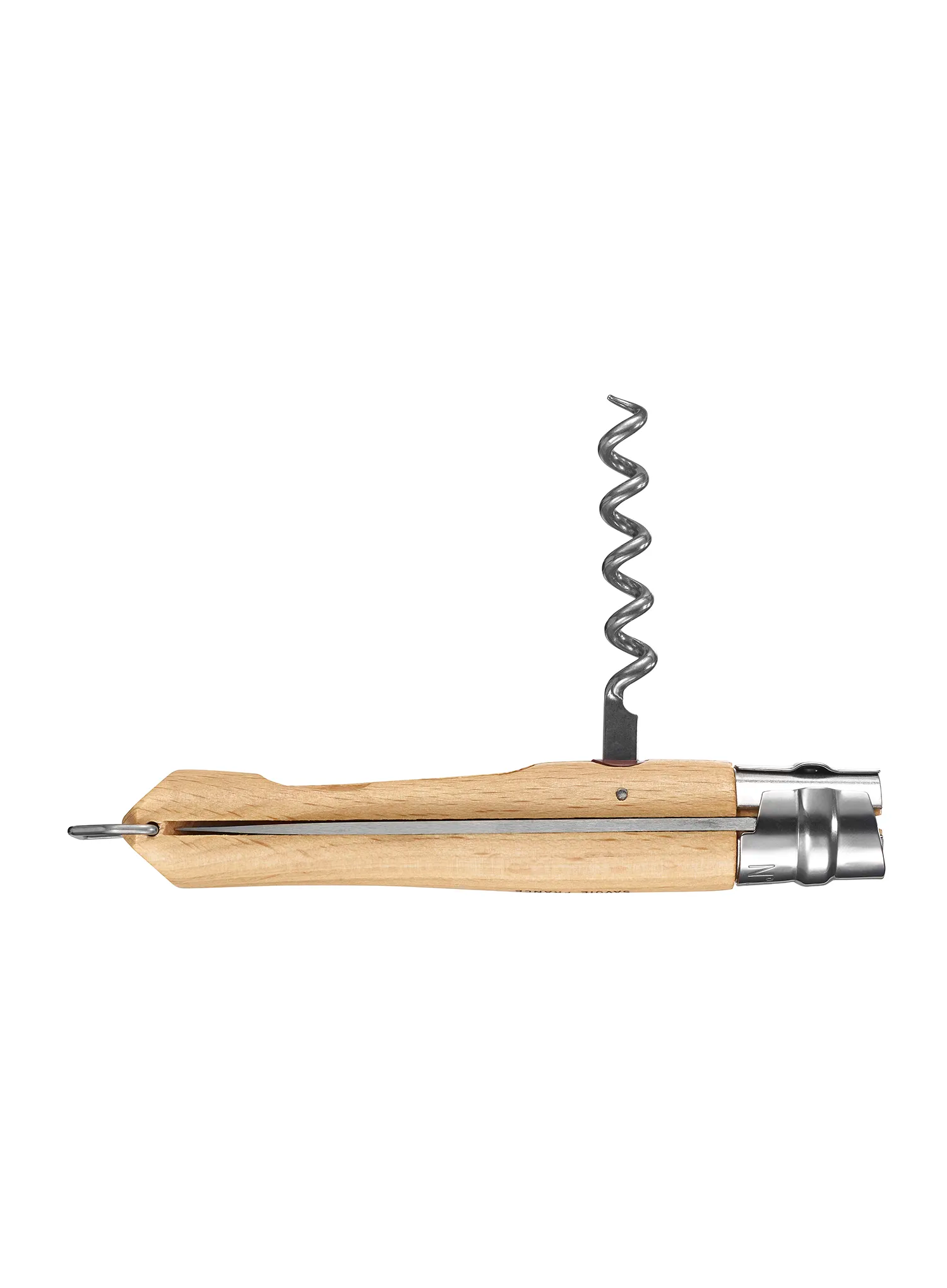 Skladací nôž Opinel Corkscrew Bottle Opener No.10 - steel
