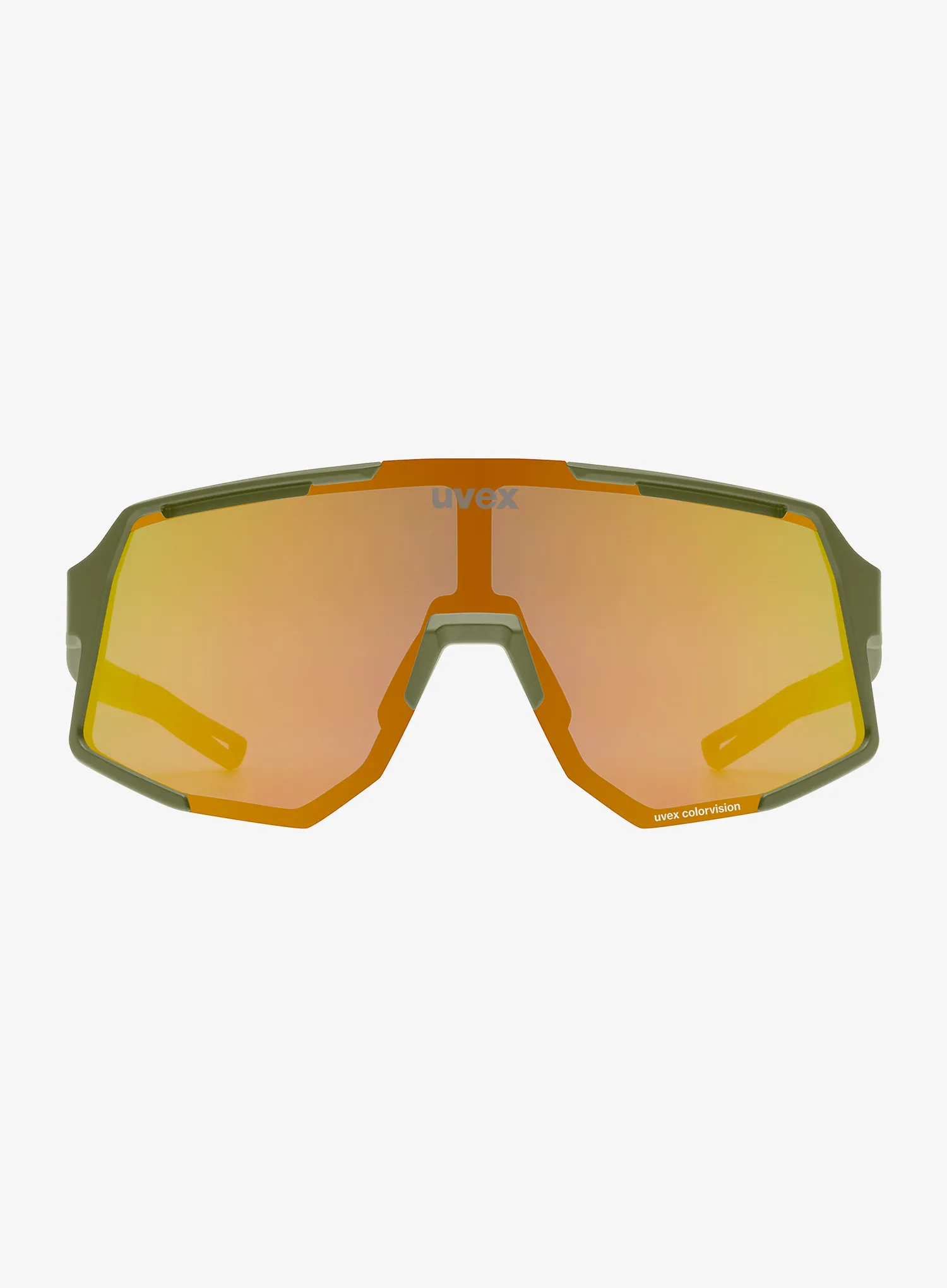 Cyklistické okuliare Uvex Sequenze CV - olive matt/mir.yellow