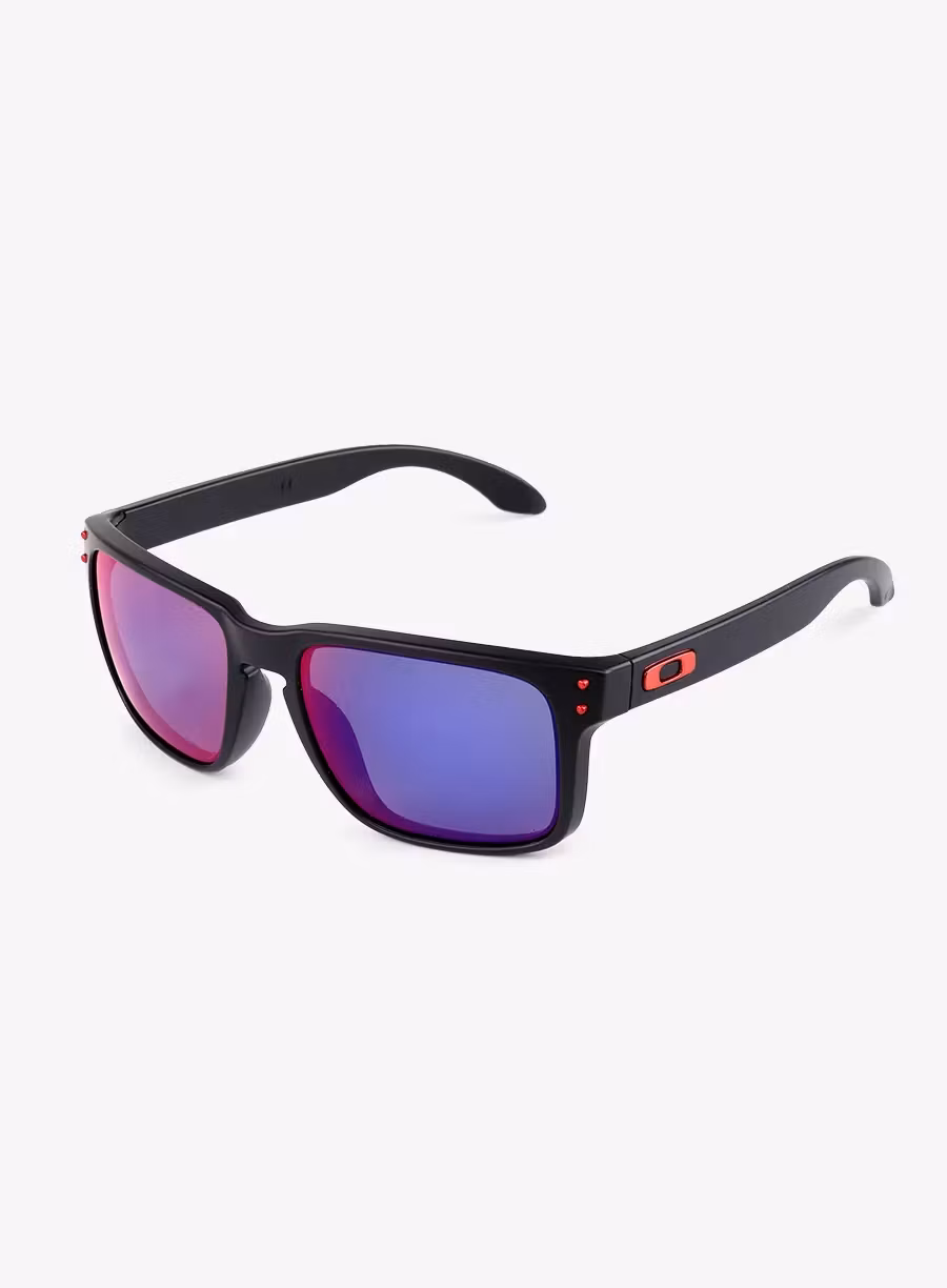 Slnečné okuliare Oakley Holbrook - matte blk/positive red iridium