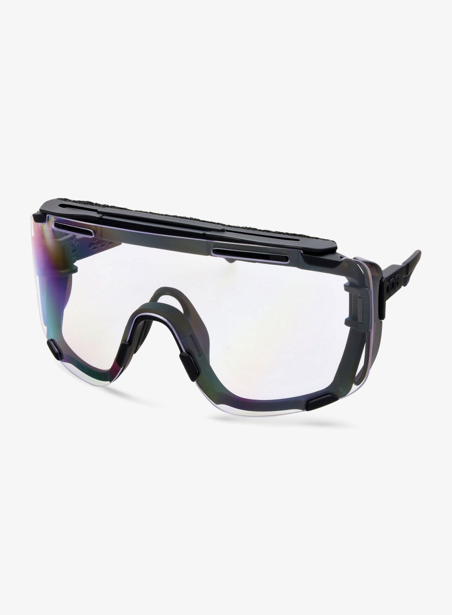 Cyklistické okuliare POC Devour Glacial - black/clarity universal/grey