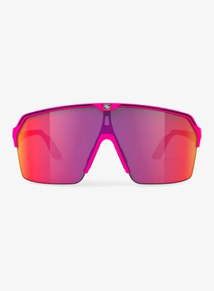 Cyklistické okuliare Rudy Project Spinshield Air - pink fluo matte/multilaser red