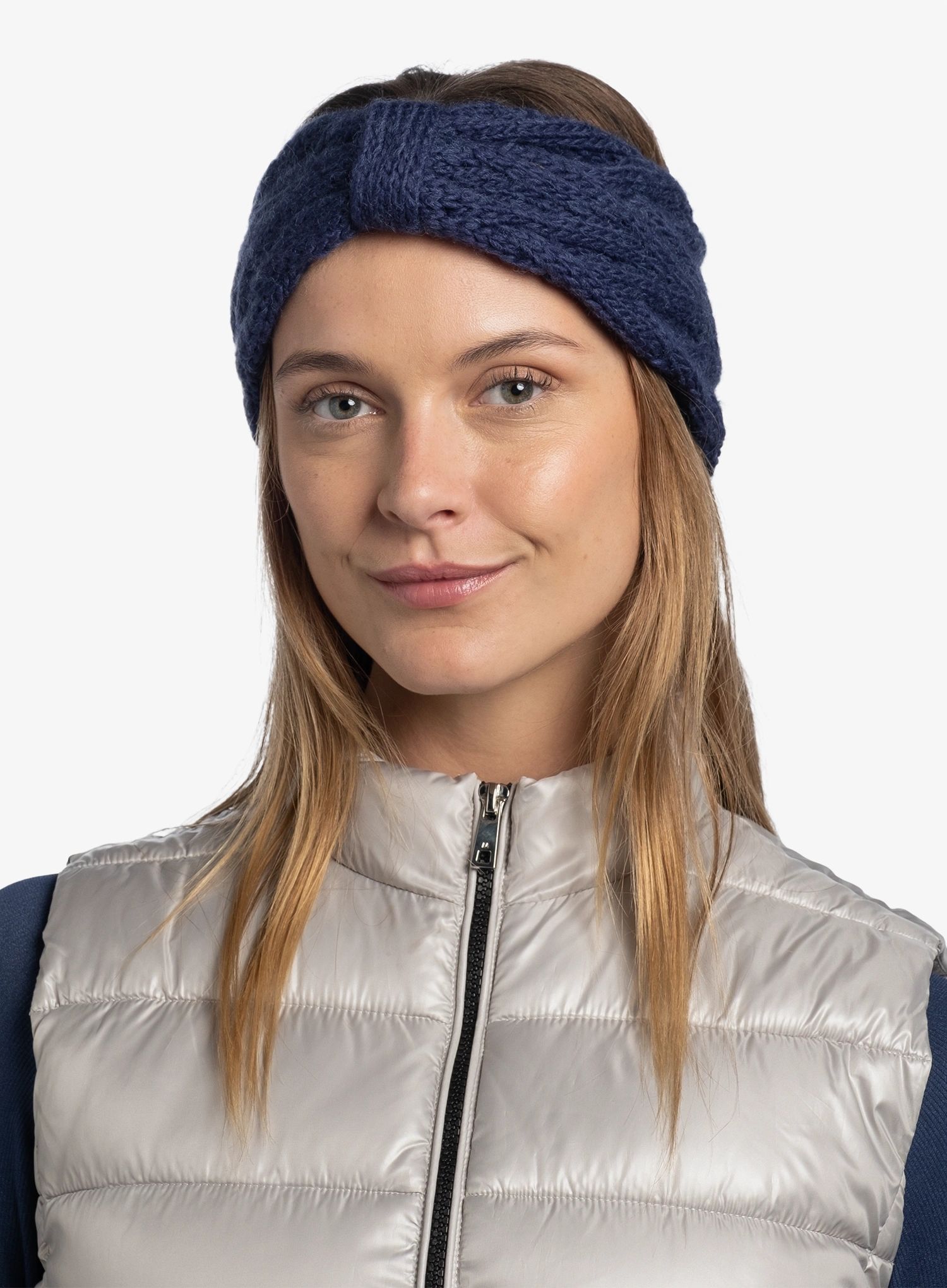 Dámska čelenka Buff Knitted&Fleece Headband Caryn - midnight