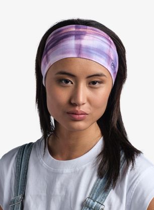 Čelenka Buff Coolnet UV Wide Headband - seary purple
