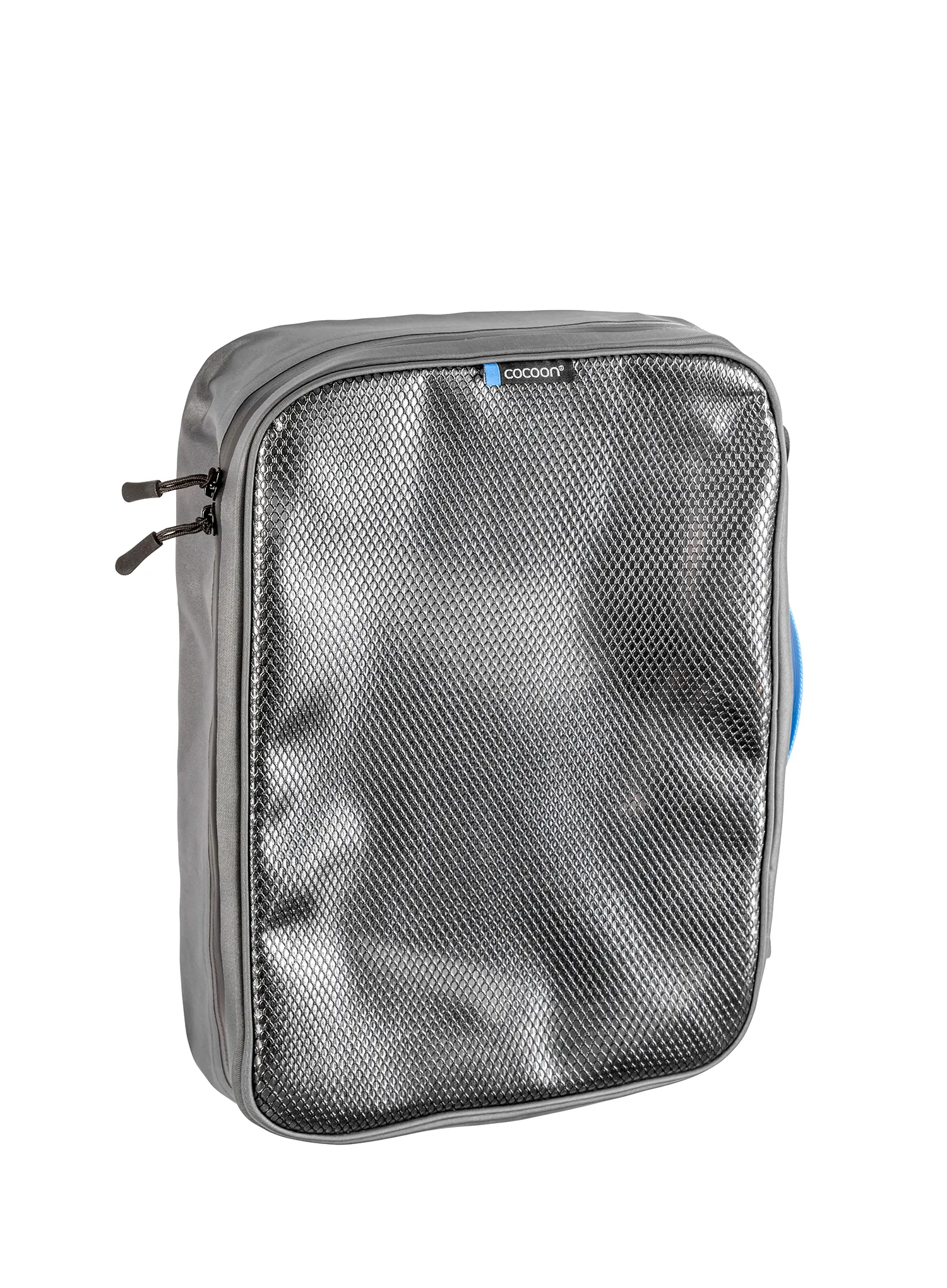 Cestovný organizér Cocoon Packing Cube - Laminated Net Top L - grey/black