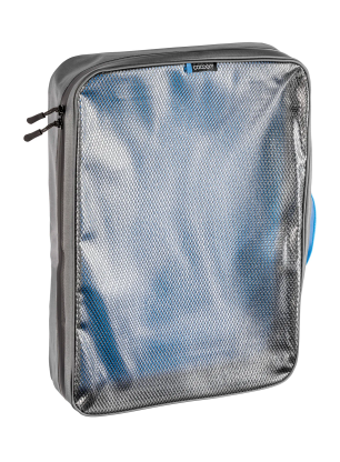Cestovný organizér Cocoon Packing Cube - Laminated Net Top XL - grey/blue