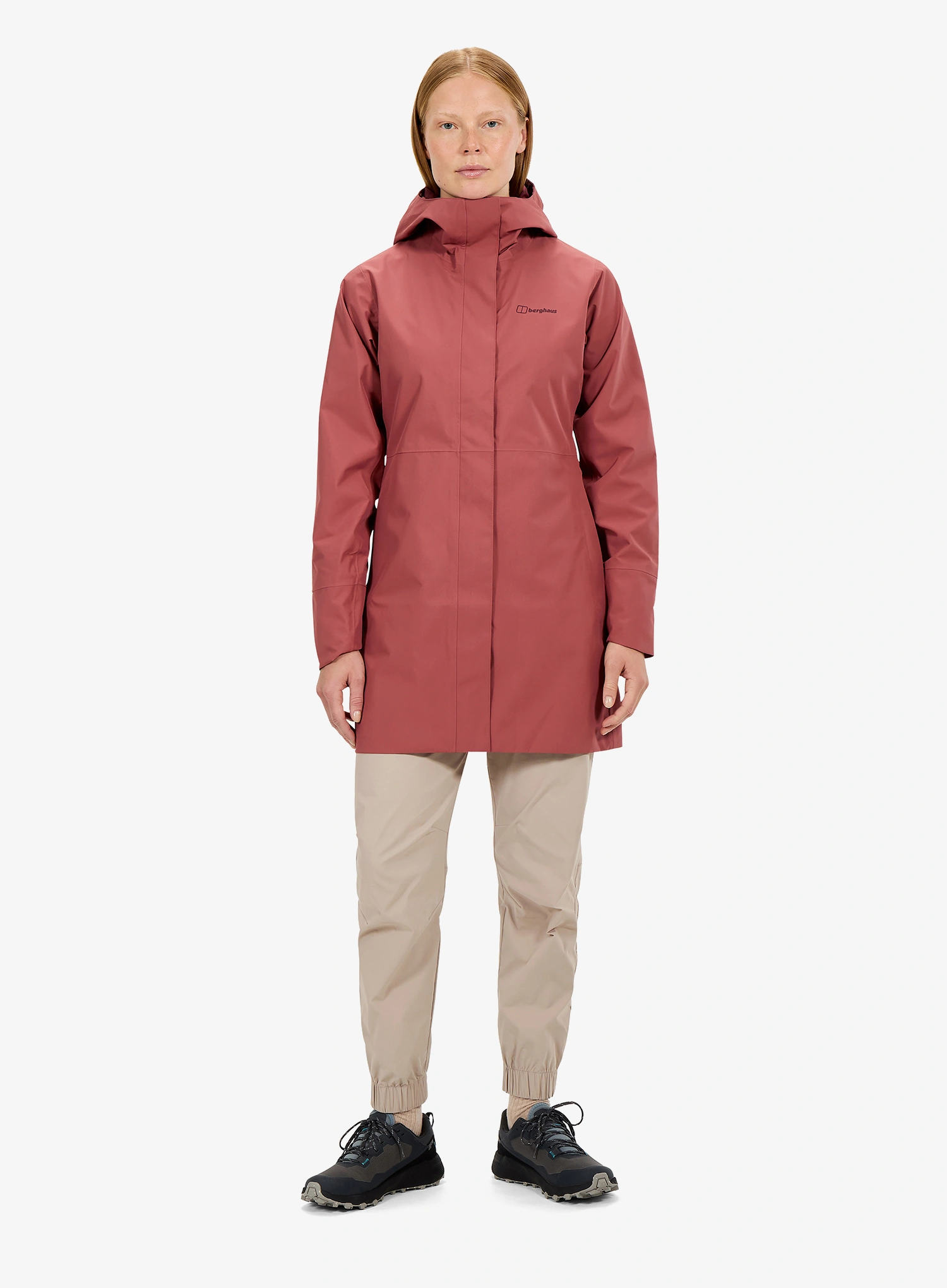 Nepremokavá parka dámska Berghaus Omeara Long Shell Jacket - corundum