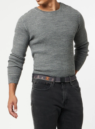 Opasok Arcade Blackwood Slim - charcoal/blush
