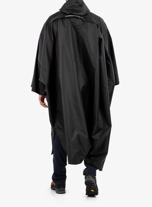 Turistický pršiplášť Trekmates Deluxe Poncho - black