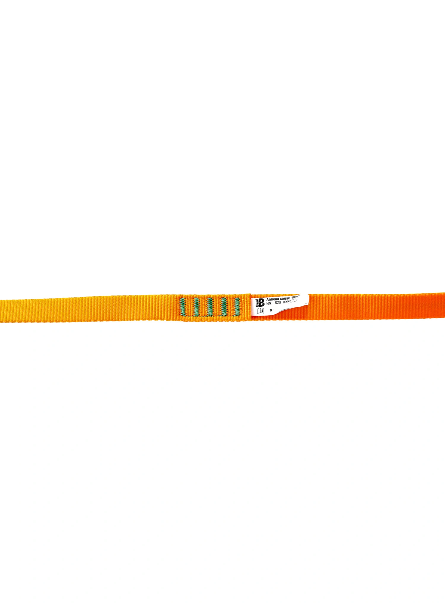 Zošitá slučka Beal 120 cm x 18 mm - yellow