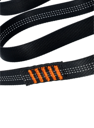 Zošitá slučka Beal 120 cm x 26 mm - blk