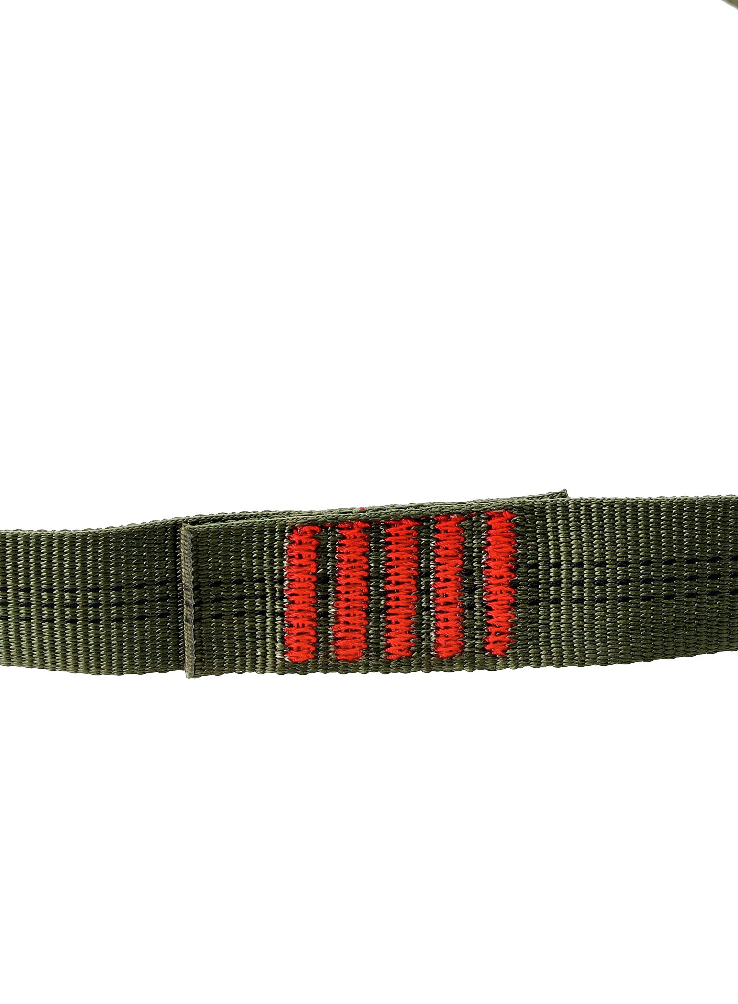Zošitá slučka Beal 120 cm x 30 mm - khaki
