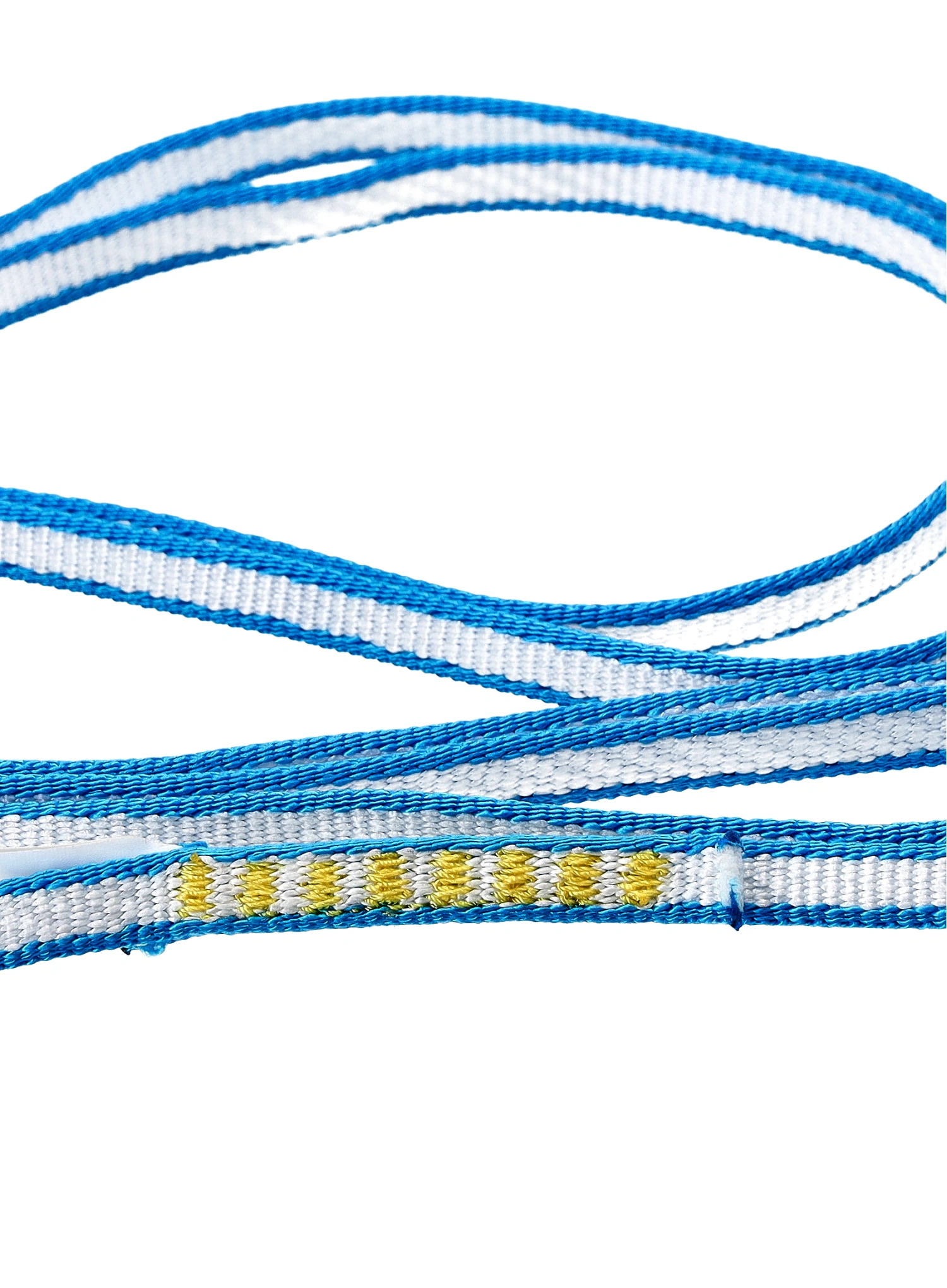 Zošitá slučka Beal Dyneema 240 cm x 10 mm - white/blue