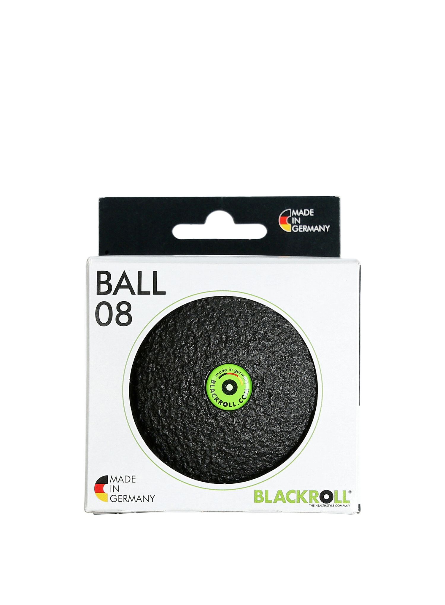 Masážna loptička Blackroll Ball 8cm - black