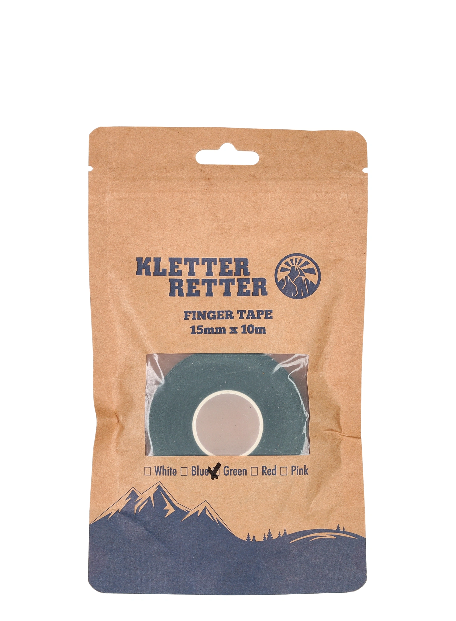 Tejpovacia páska Kletter Retter Finger Tape 15 mm 10 m - green