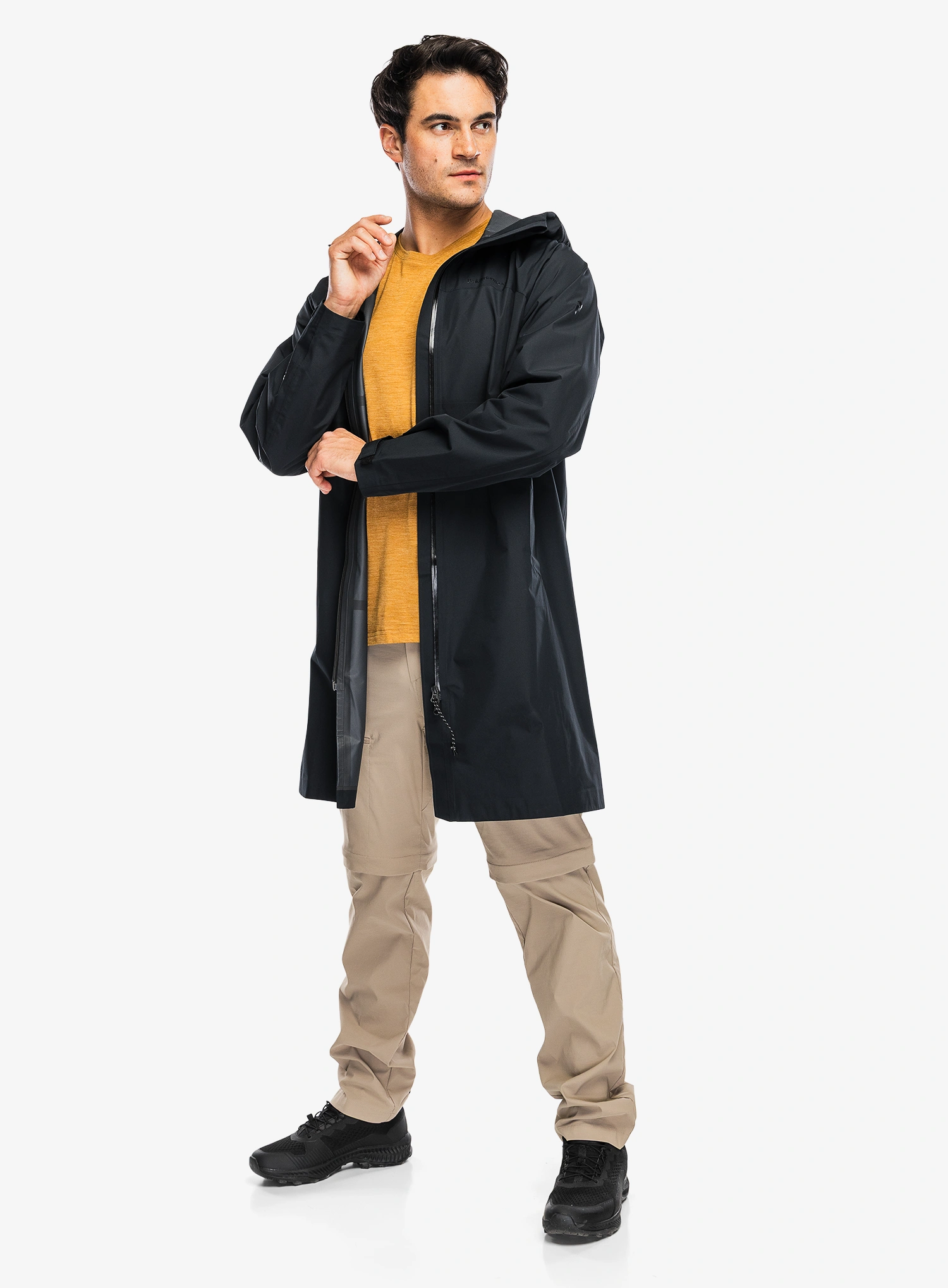 Pršiplášť Peak Performance Treeline Shell Parka - black/black