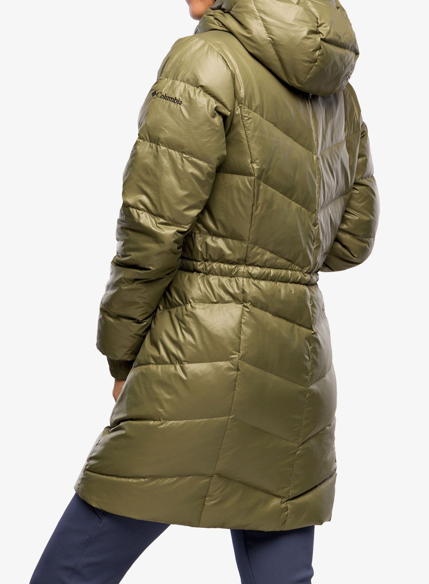 Dámsky páperový kabát Columbia Icy Heights II Down Mid Jacket - s. grn