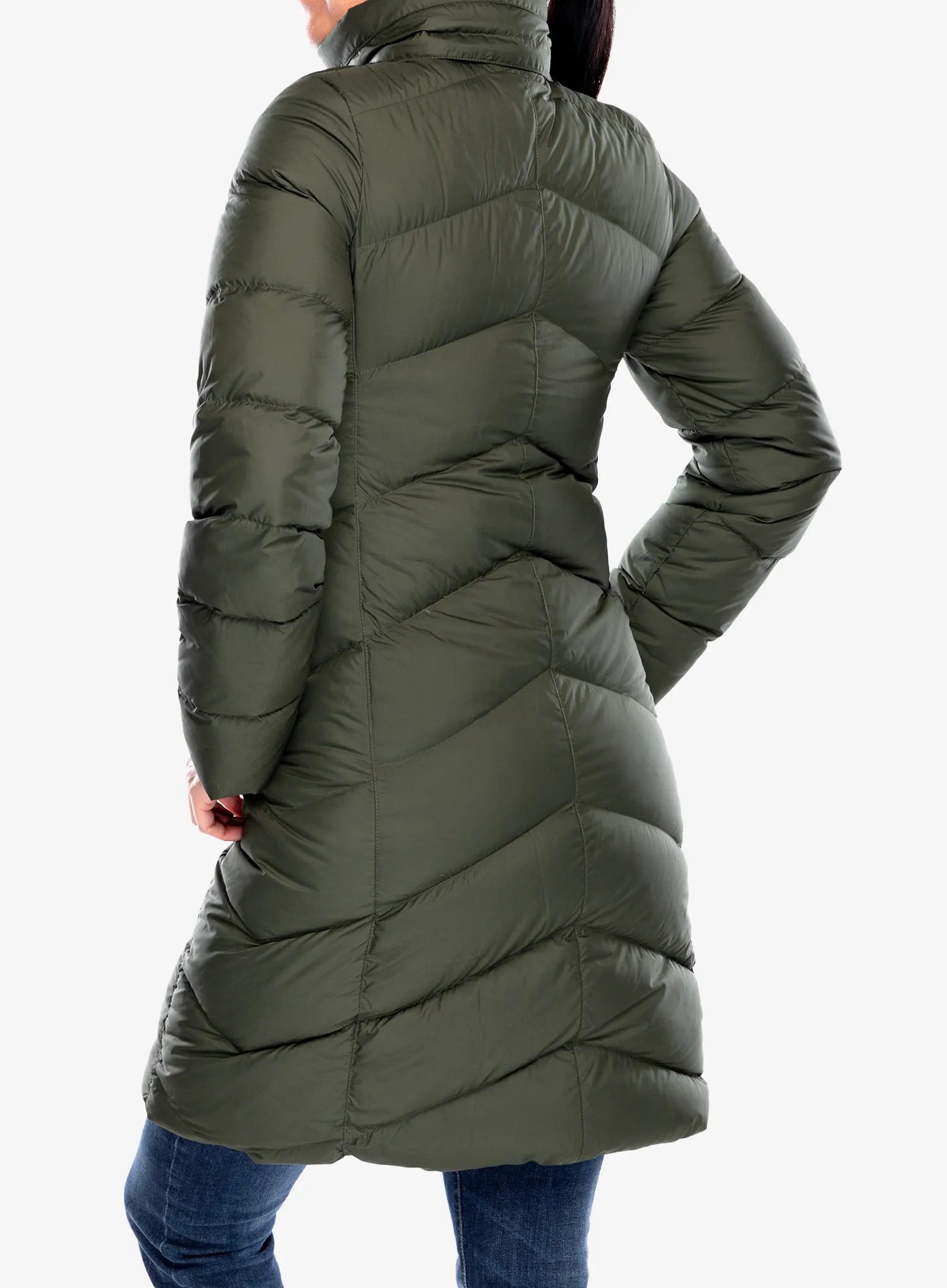 Dámsky páperový kabát Marmot Montreaux Coat - nori