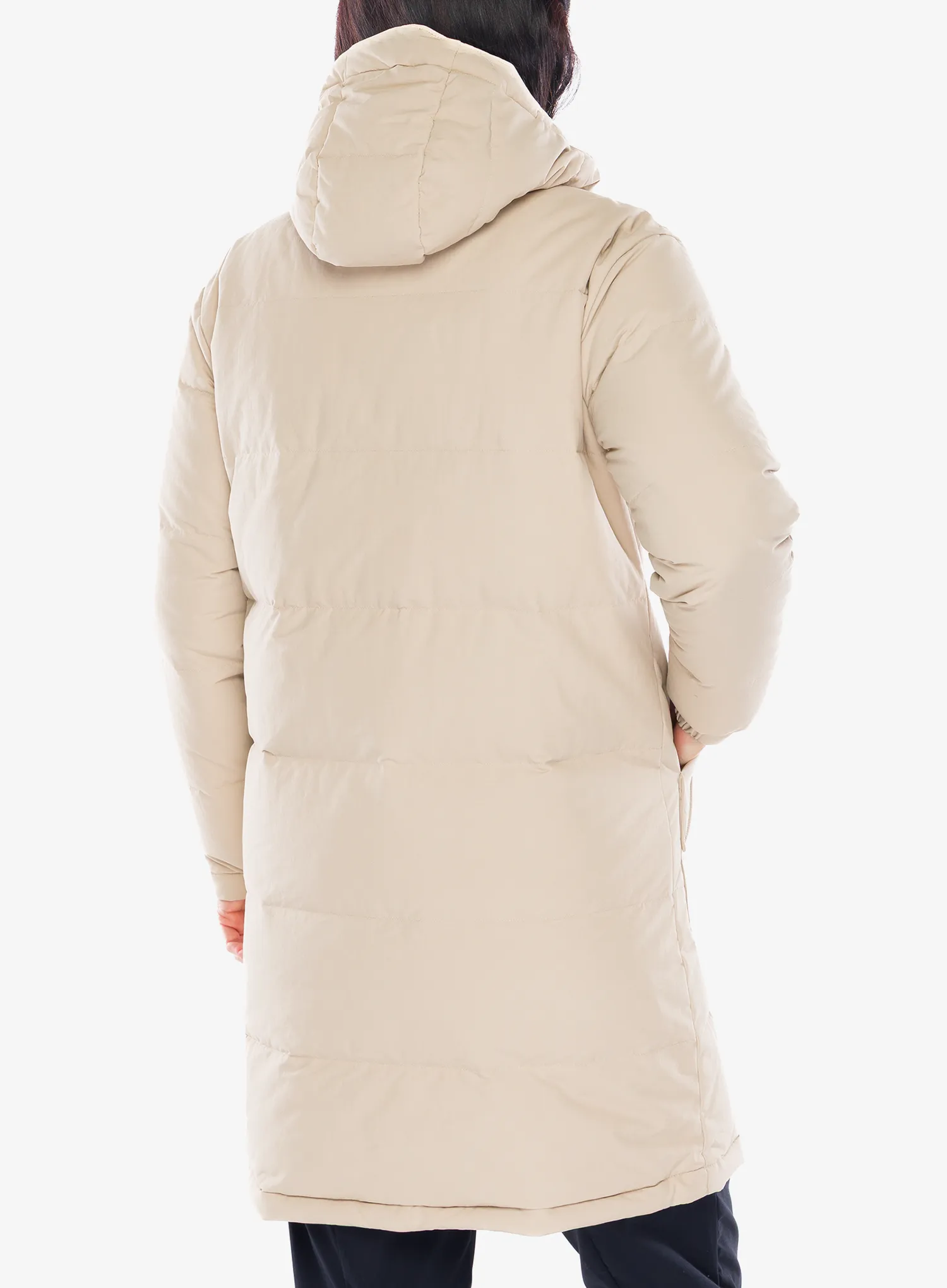 Dámsky páperový kabát Patagonia Downdrift Parka - oar tan