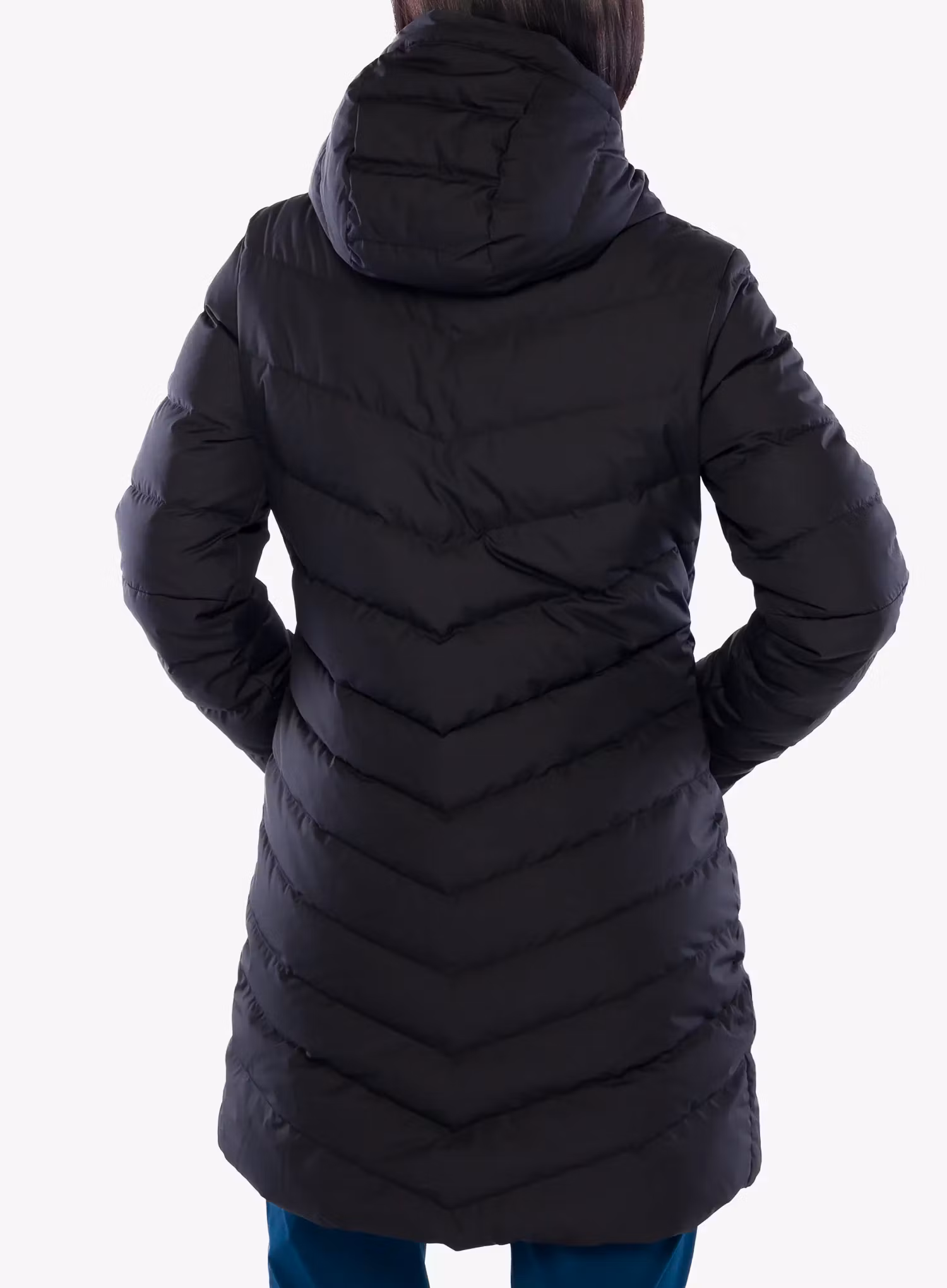 Dámsky páperový kabát Vaude Annecy Down Coat - black uni