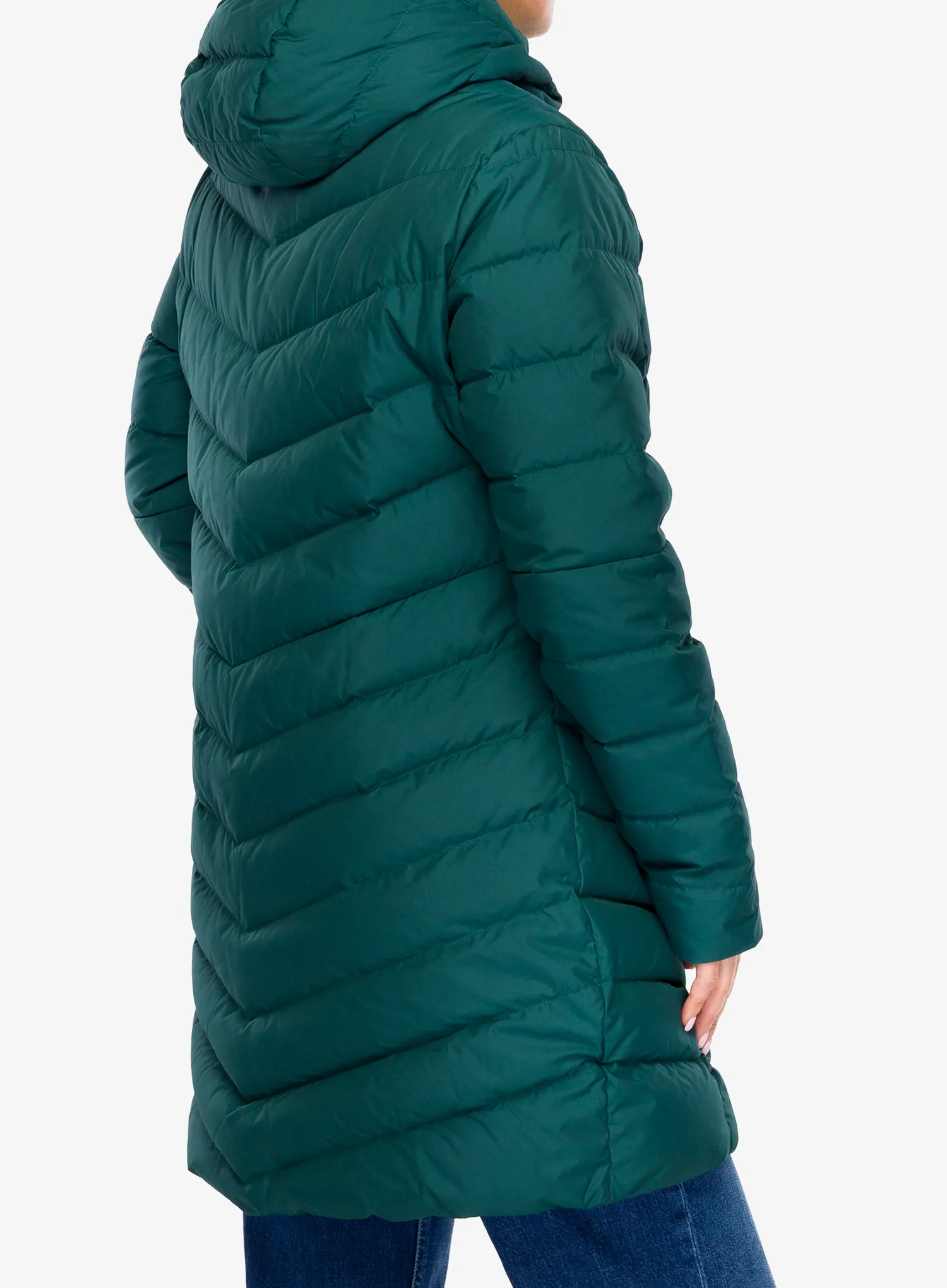 Dámsky páperový kabát Vaude Annecy Down Coat - deep pond