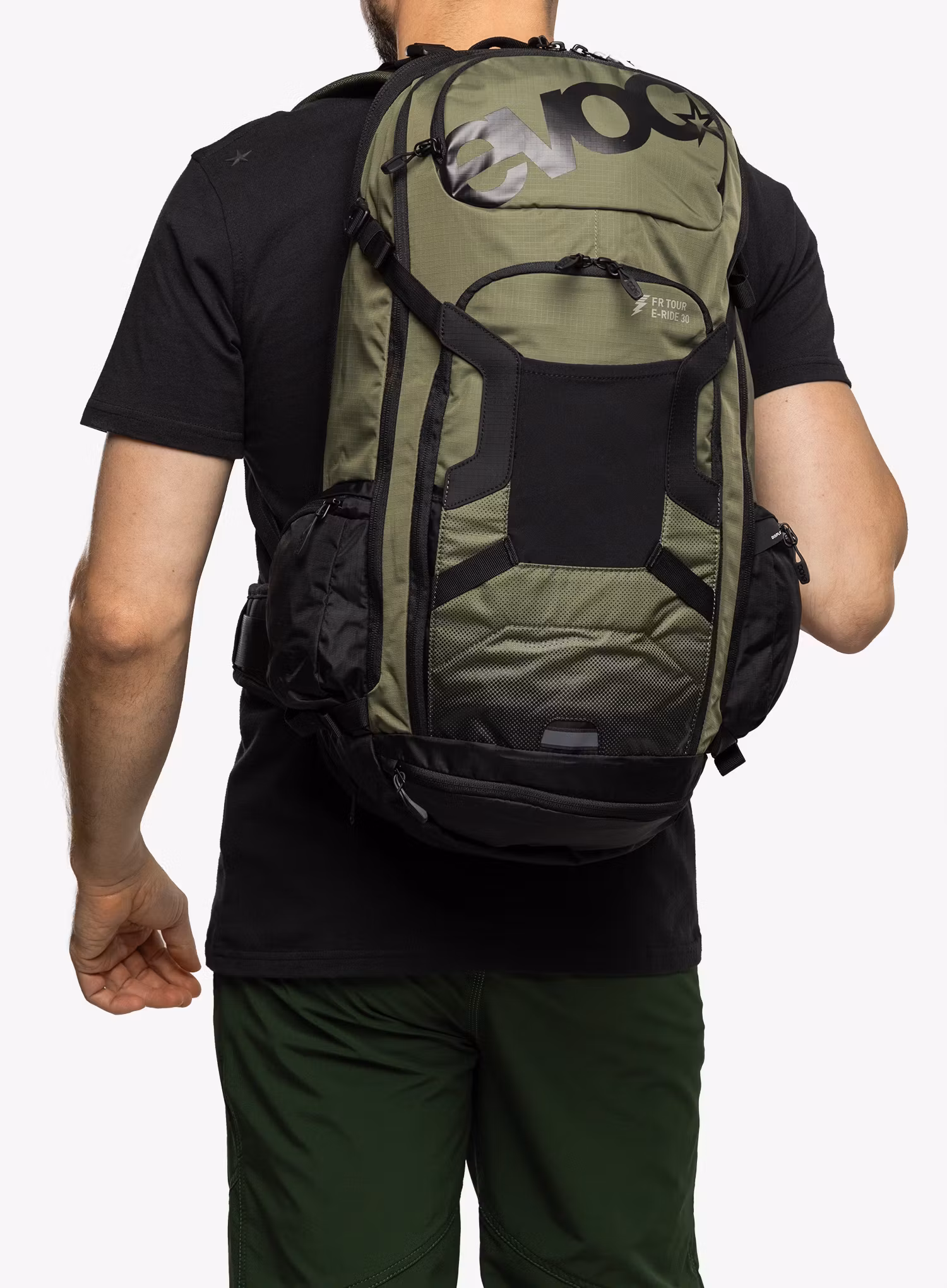 Enduro batoh Evoc FR Tour E-Ride 30 - dark olive/black