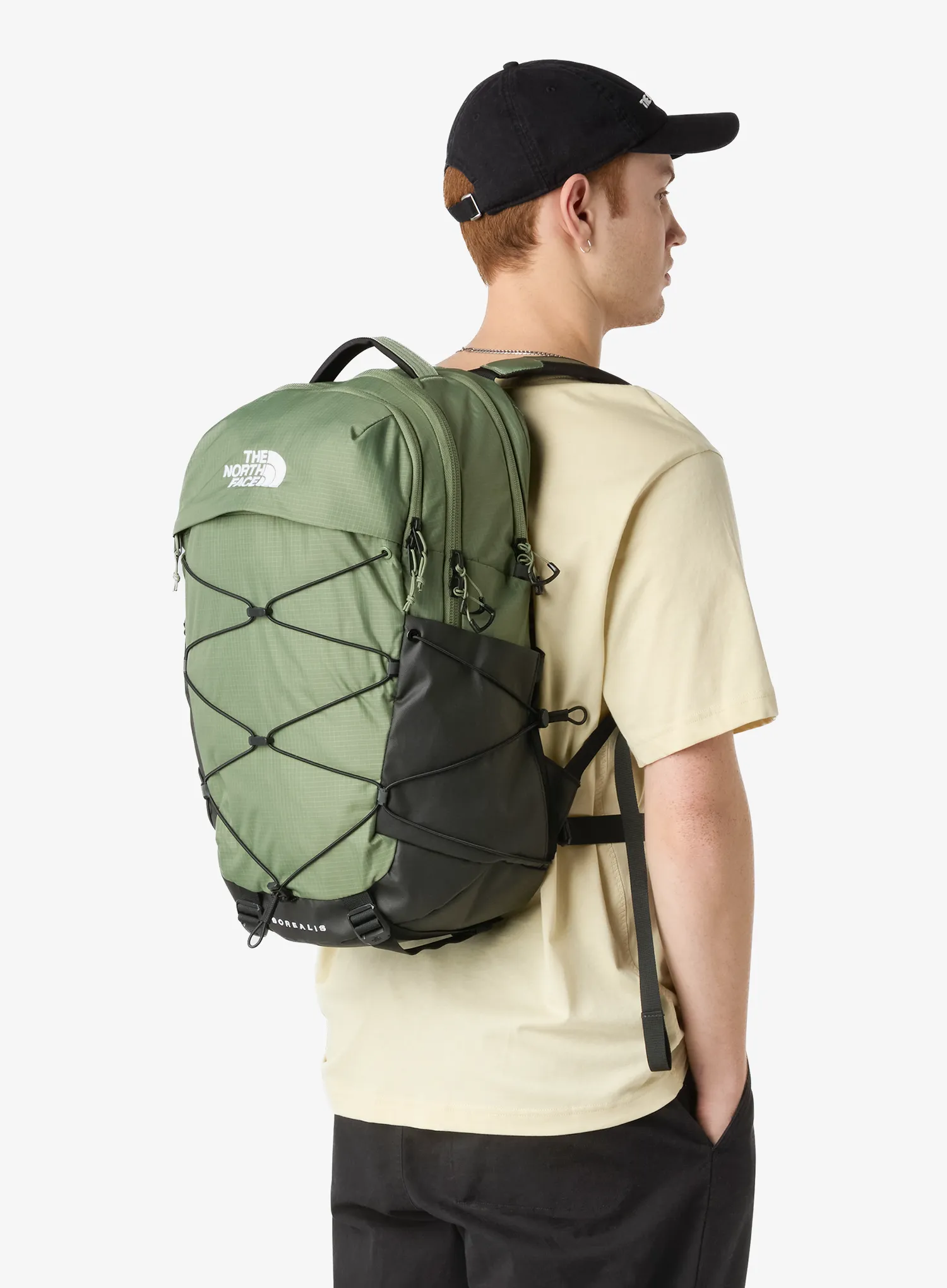 Mestský ruksak The North Face Borealis - bark mist/tnf black
