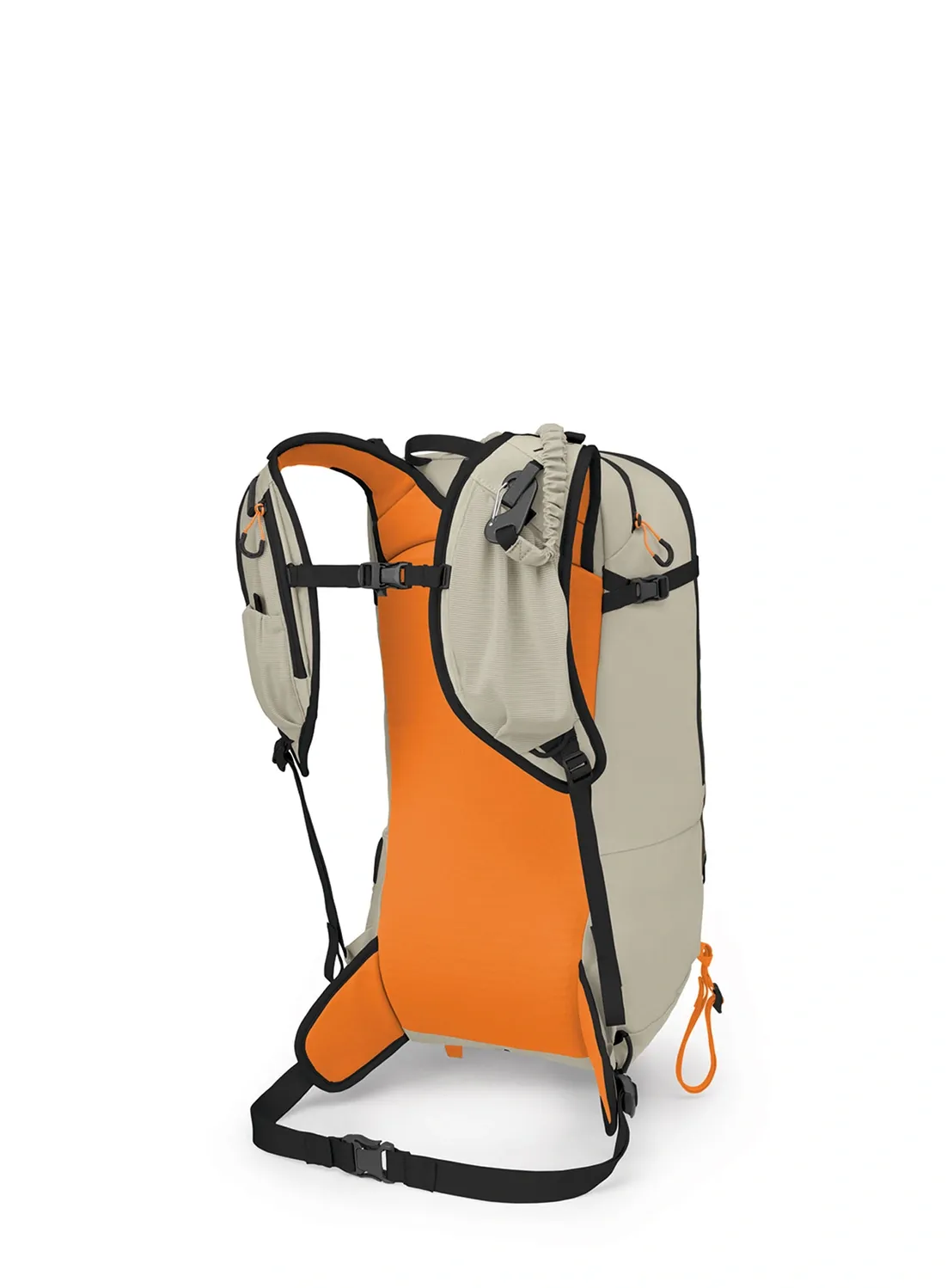 Skialpinistický batoh Osprey Firn 18 - sandy grey/tequila orange