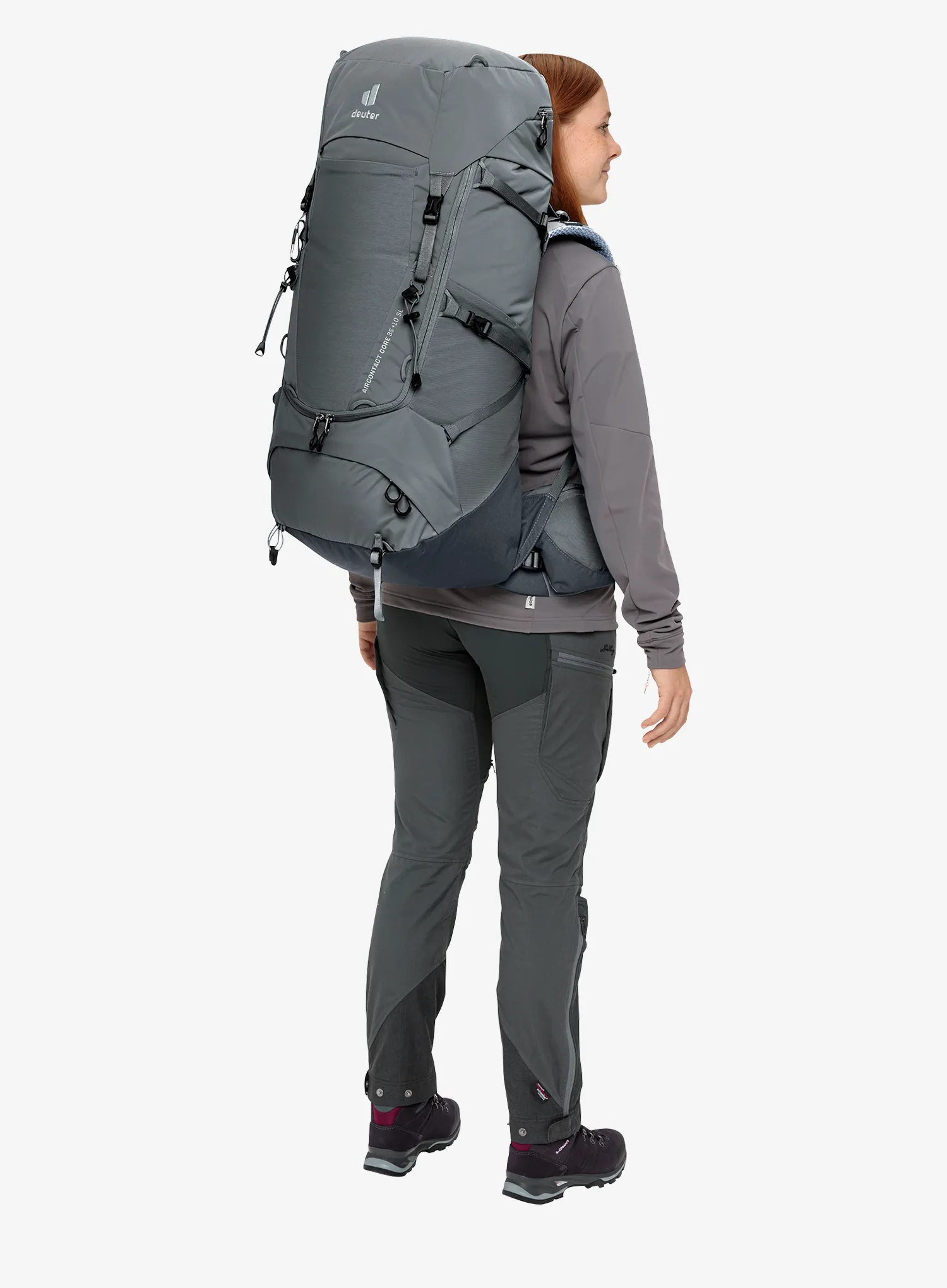 Dámsky trekingový batoh Deuter Aircontact Core 35 + 10 SL - graphite/black