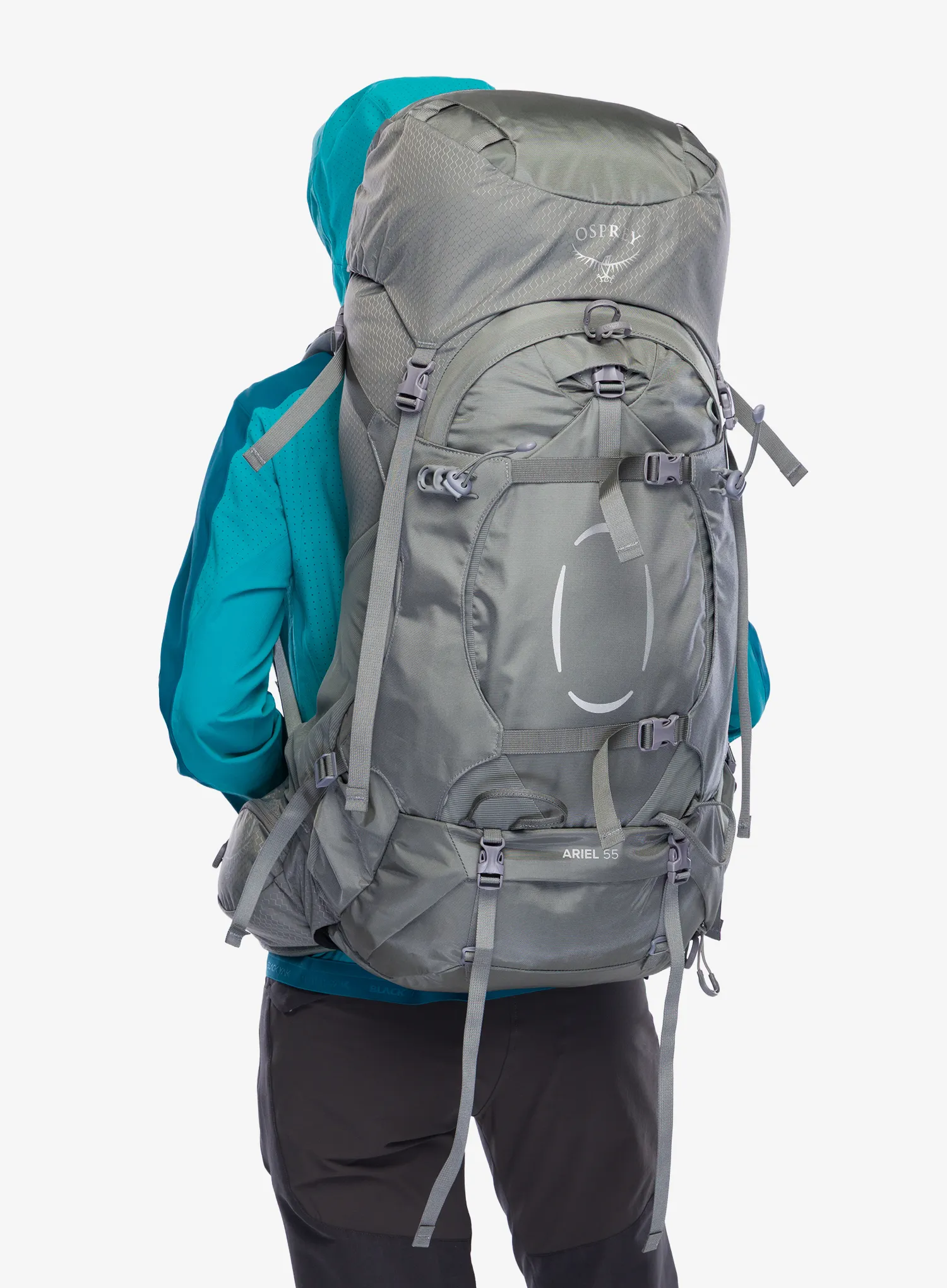 Dámsky trekingový batoh Osprey Ariel 55 - medium gray