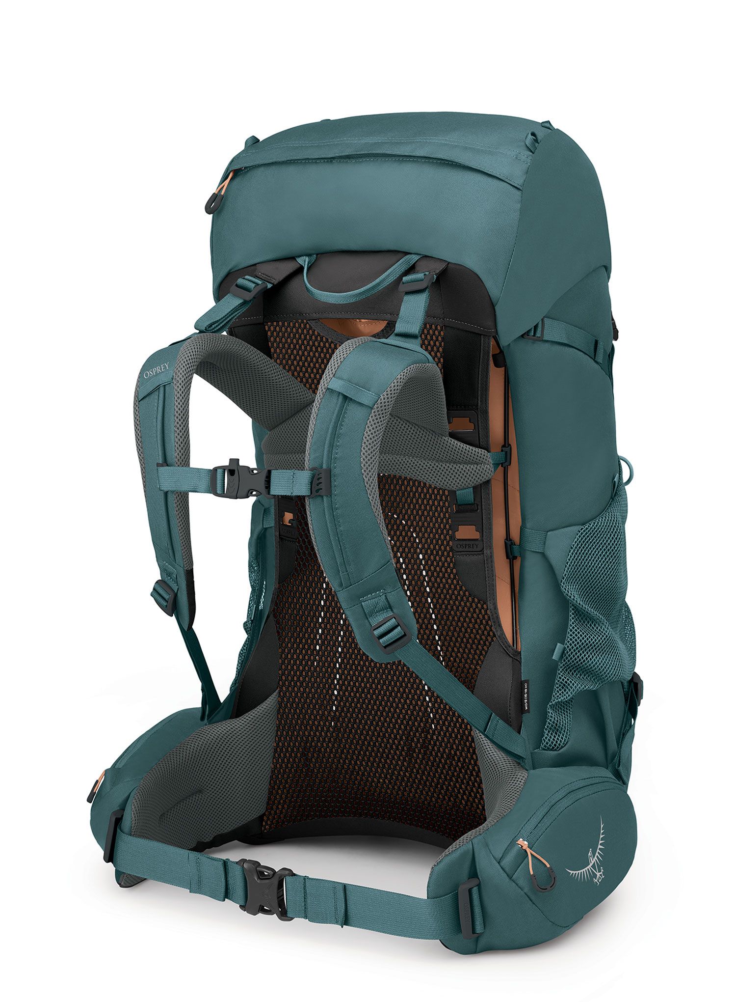 Dámsky trekingový batoh Osprey Renn 65 - cascade blue/melon orange