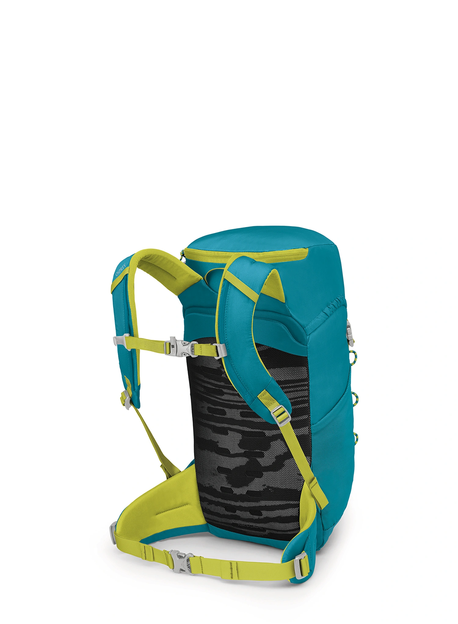 Detský turistický batoh Osprey Jet 18 - blue spikemoss/lemongrass