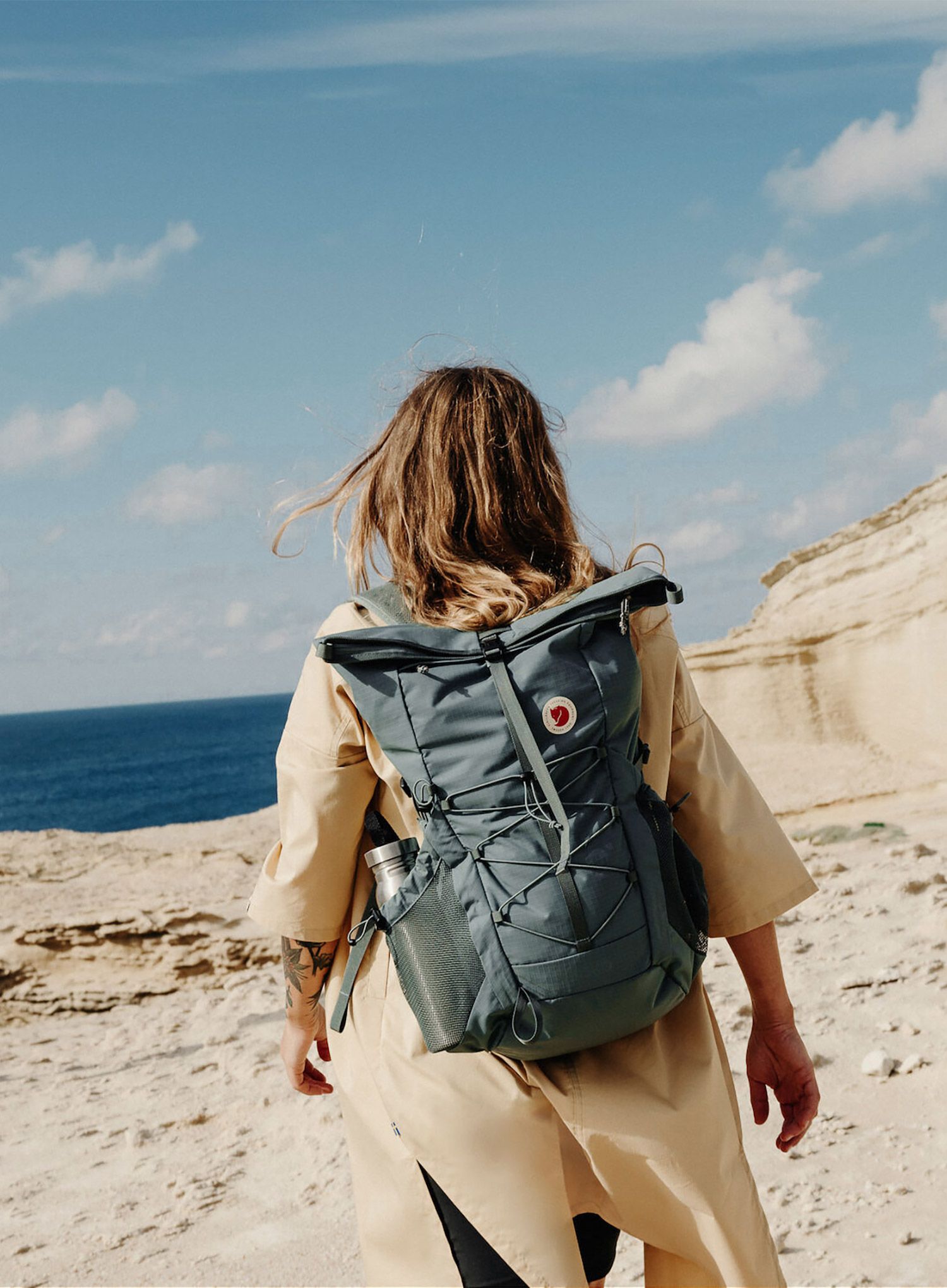 Turistický batoh Fjallraven Abisko Hike Foldsack - navy