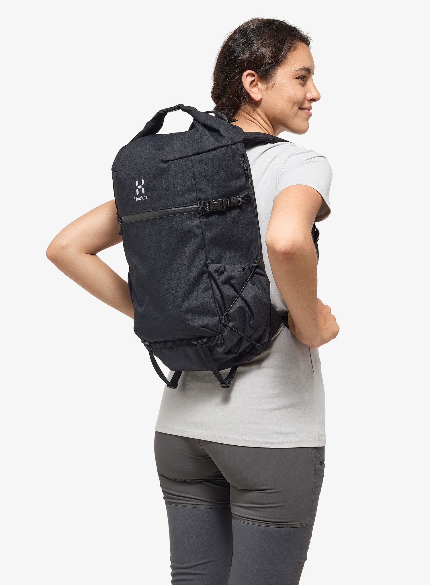 Turistický batoh Haglofs Ardos Rolltop 22 - true black