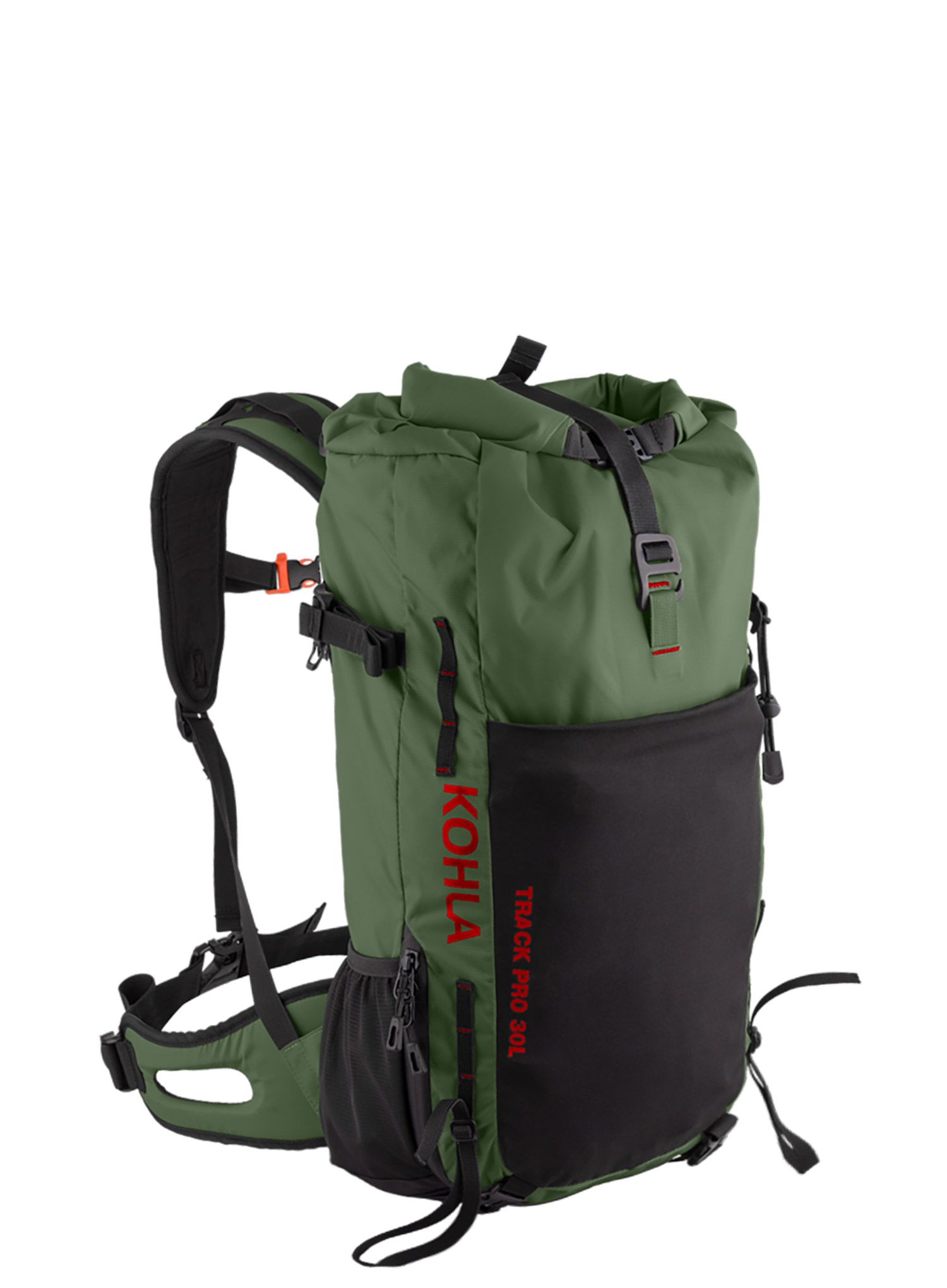 Turistický batoh Kohla Track Pro 30L - bronze green/flm scarlt/cav