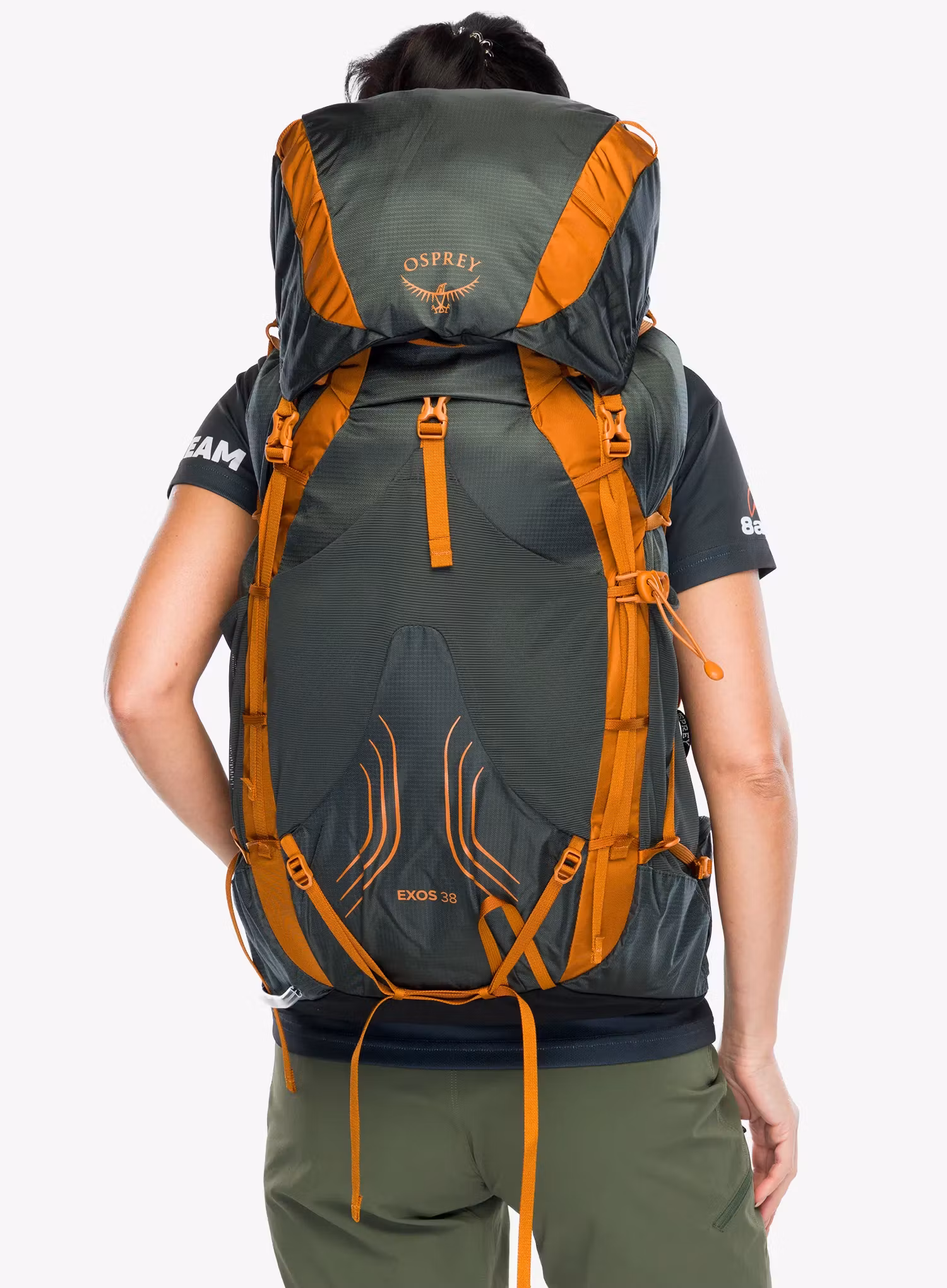 Turistický batoh Osprey Exos 38 - dark charcoal