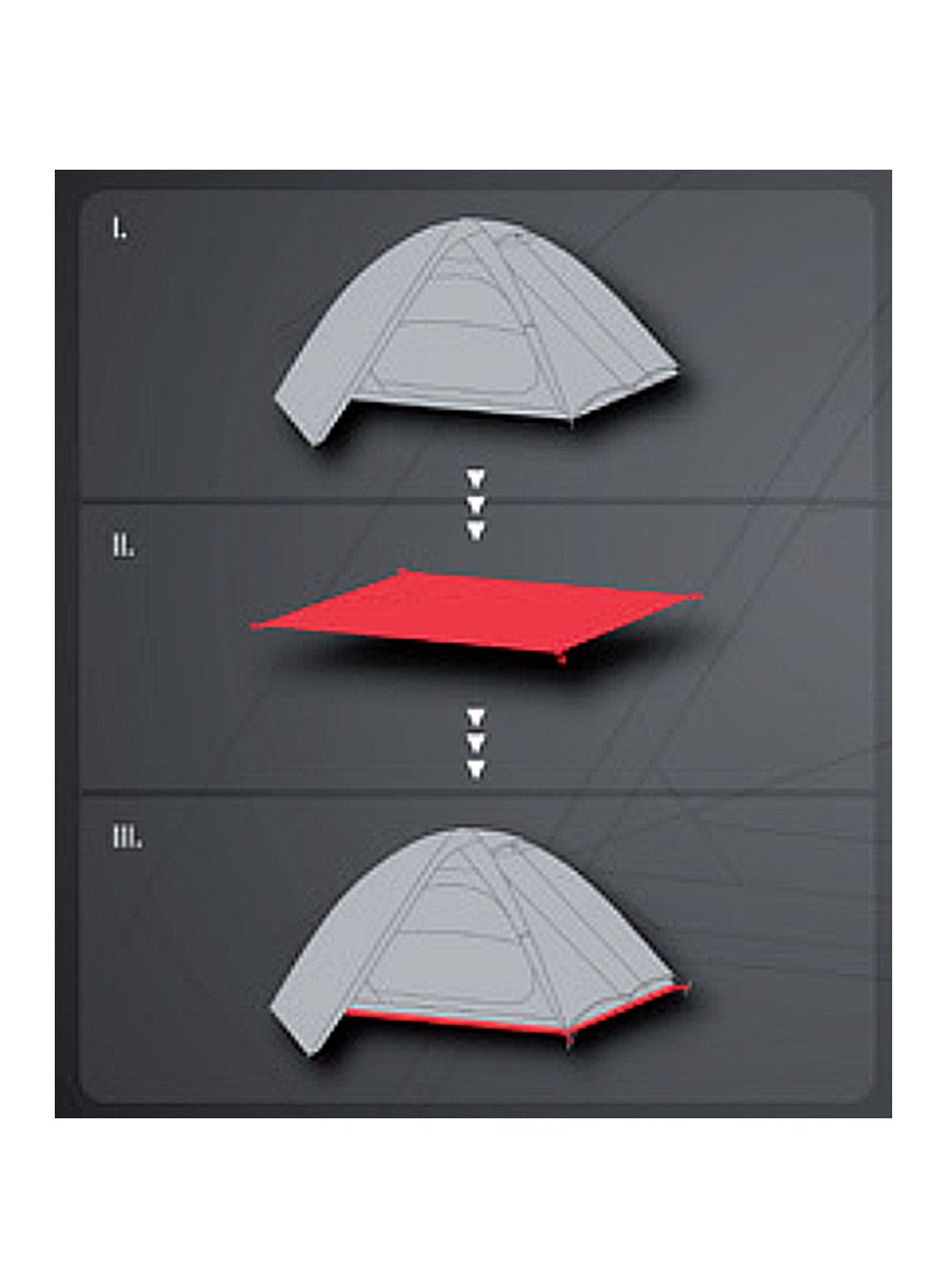 Podlaha pod stan Hannah Groundsheet 3 - graphite
