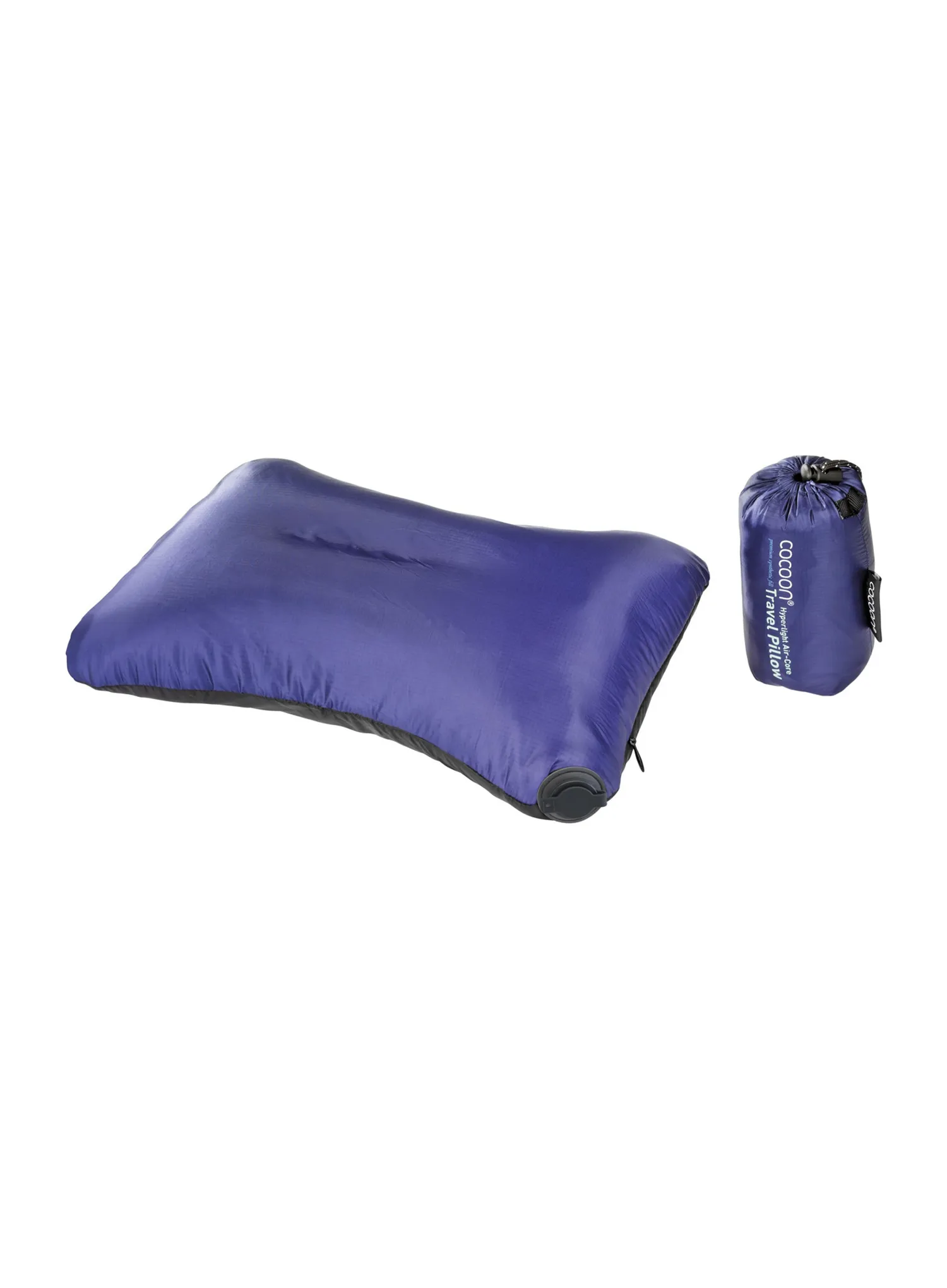 Vankúš Cocoon Air-Core Pillow - Hyperlight - black/dark blue